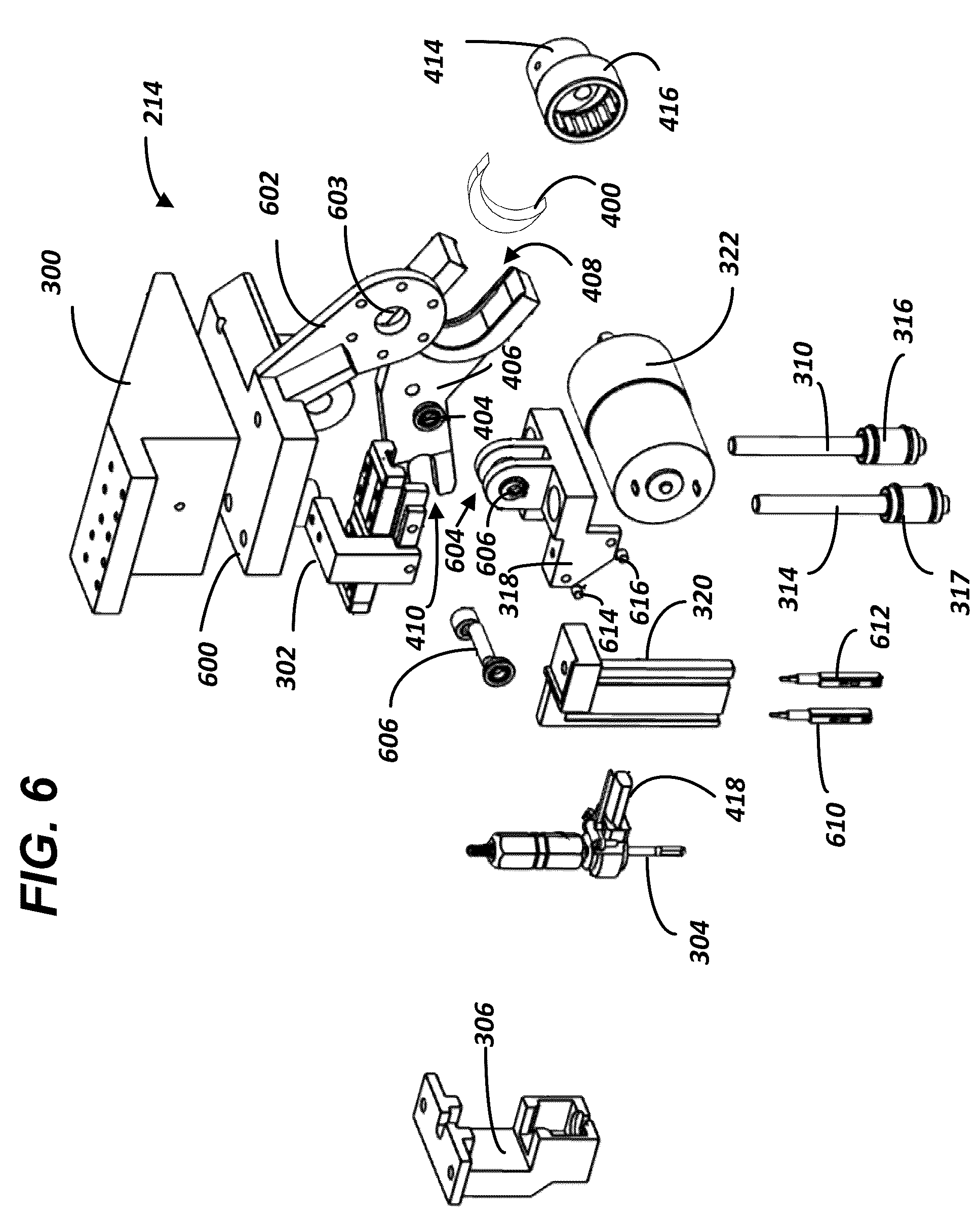 Patent US12103838 Figure 5 – Needle actuator for cartridge filling machine