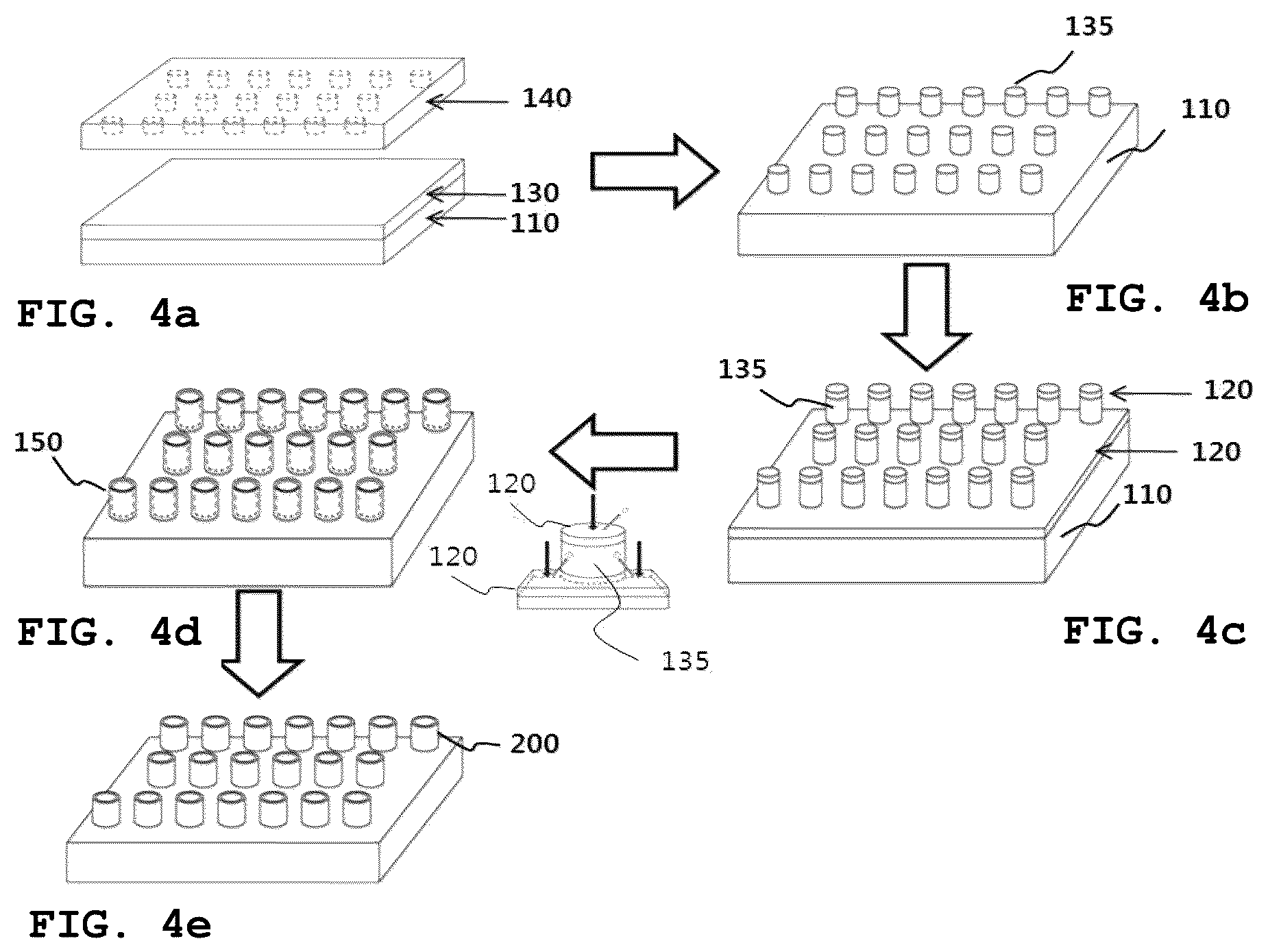 Patent US12103844 Figure 4 – Method of fabricating nanostructures using macro pre-patterns