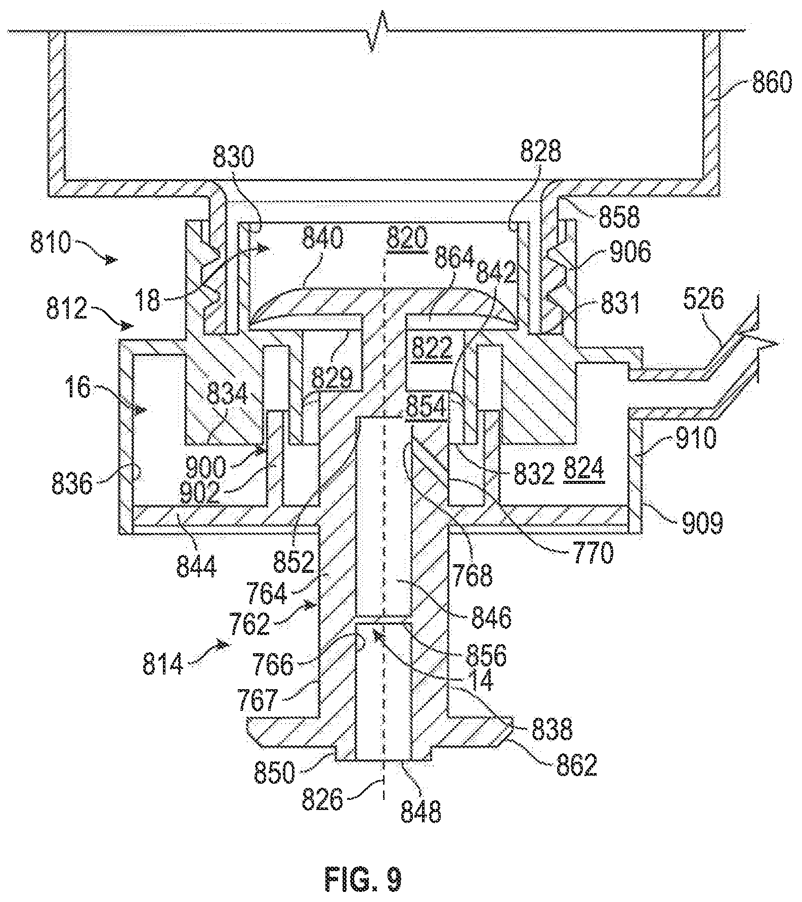Patent US12103847 Figure 9 – Ozone generator with sensor