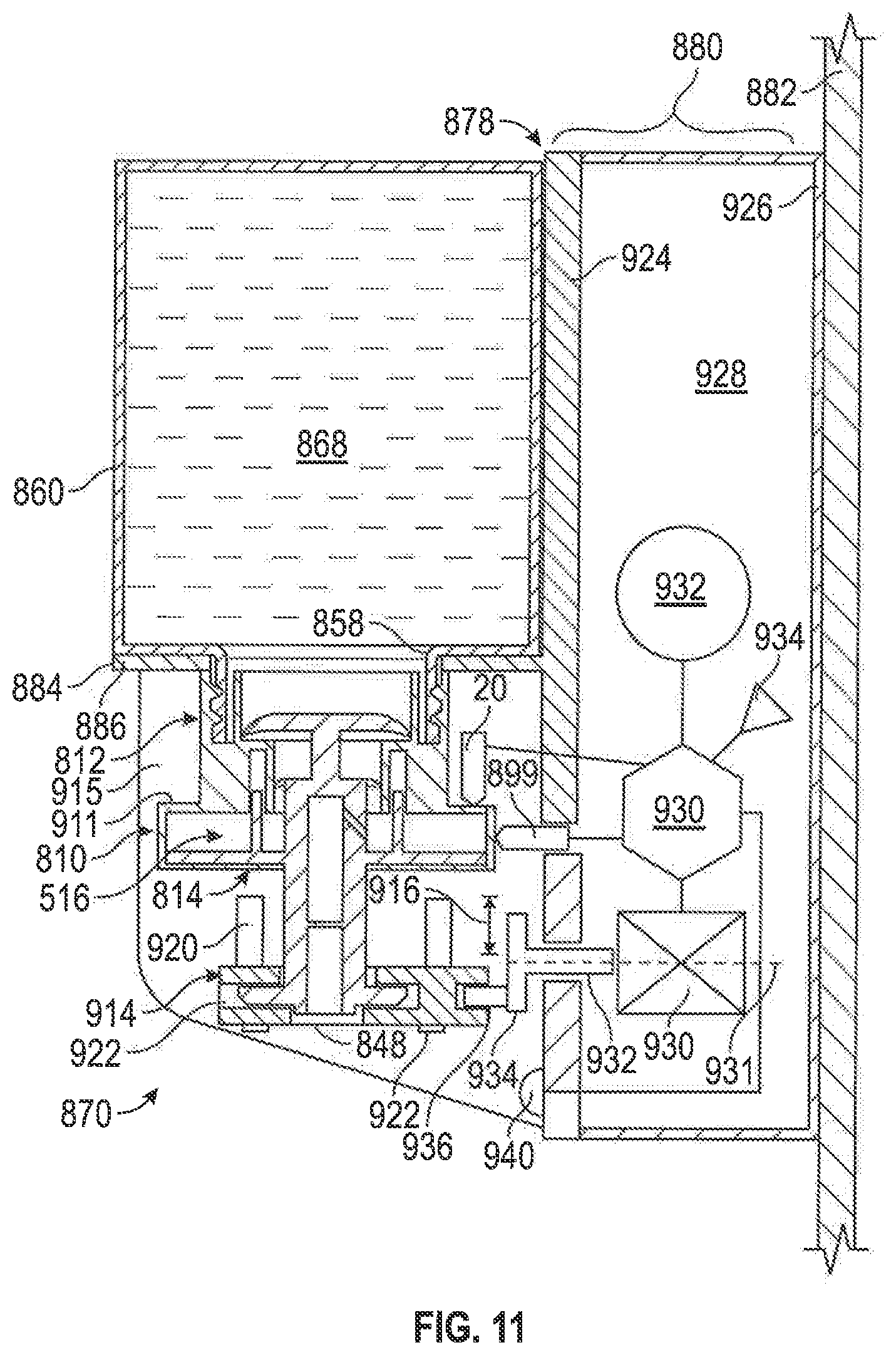 Patent US12103847 Figure 11 – Ozone generator with sensor
