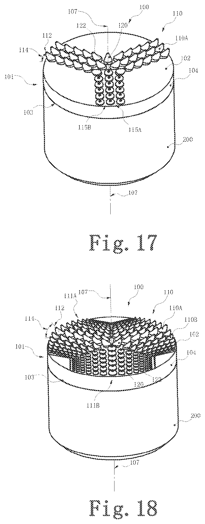 Patent US12103853 Figure 9 – Polycrystalline diamond compact table with polycrystalline diamond extensions therefrom