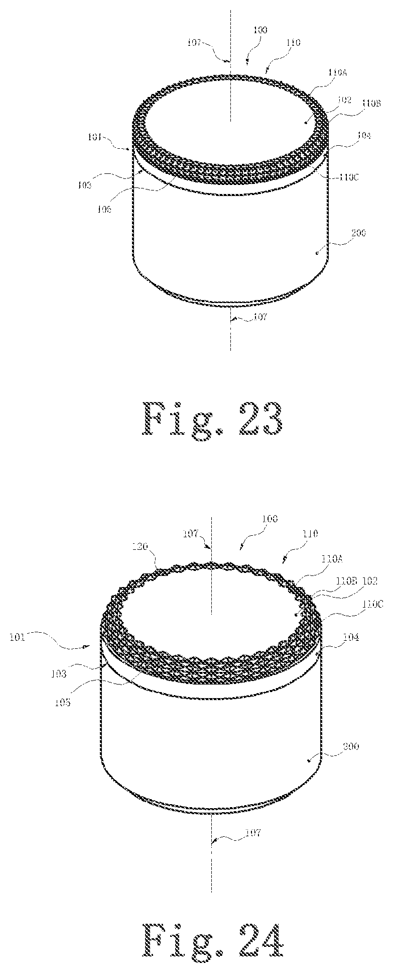Patent US12103853 Figure 12 – Polycrystalline diamond compact table with polycrystalline diamond extensions therefrom