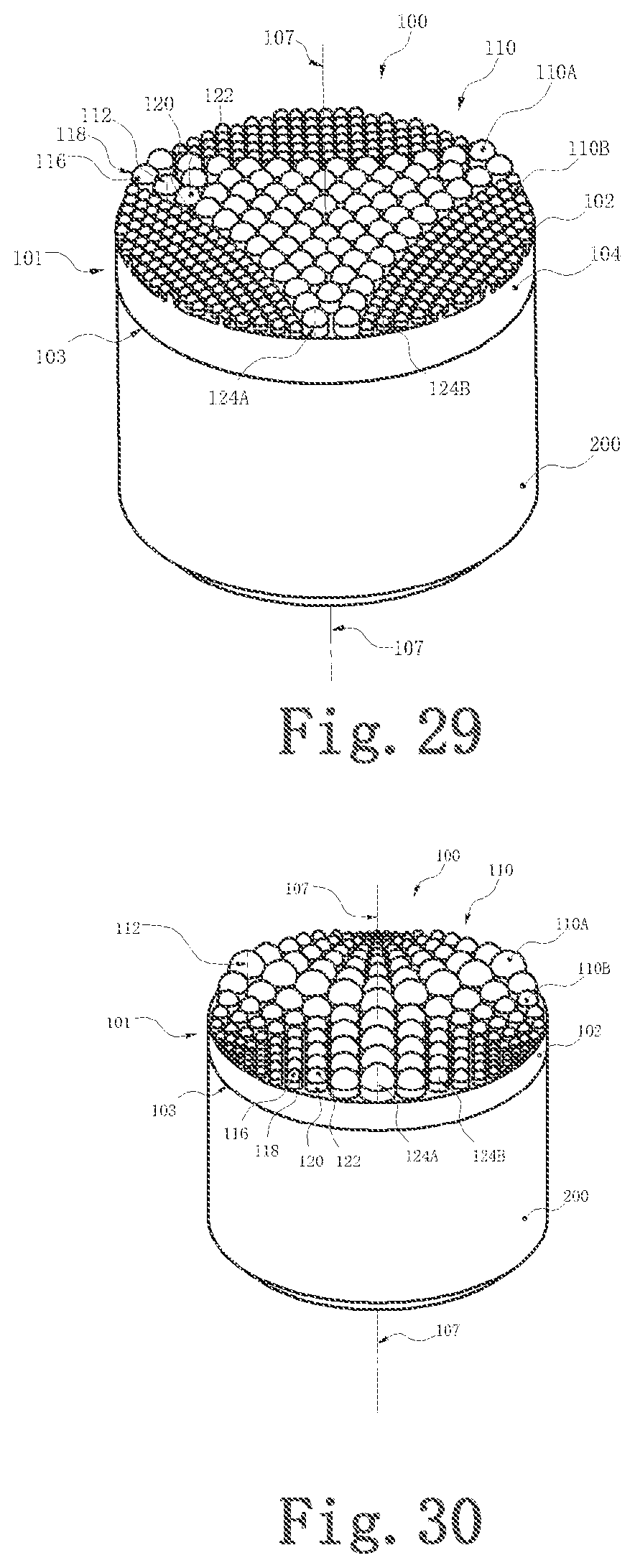 Patent US12103853 Figure 15 – Polycrystalline diamond compact table with polycrystalline diamond extensions therefrom