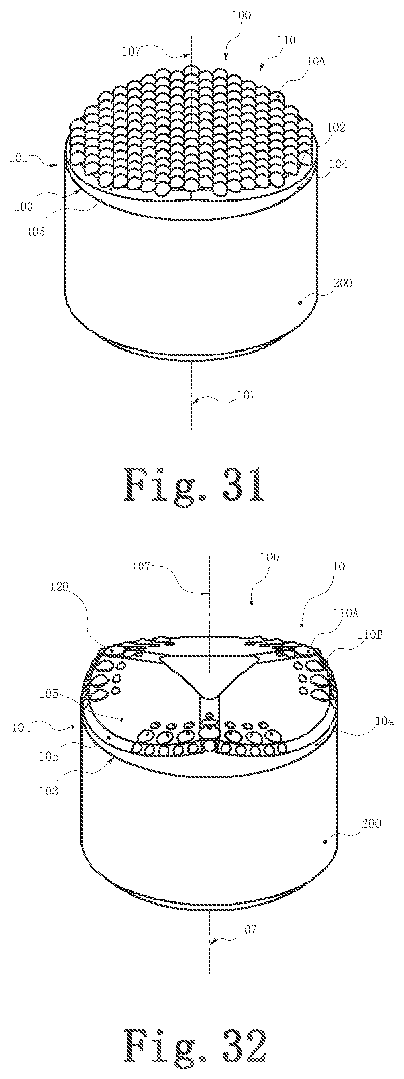 Patent US12103853 Figure 16 – Polycrystalline diamond compact table with polycrystalline diamond extensions therefrom