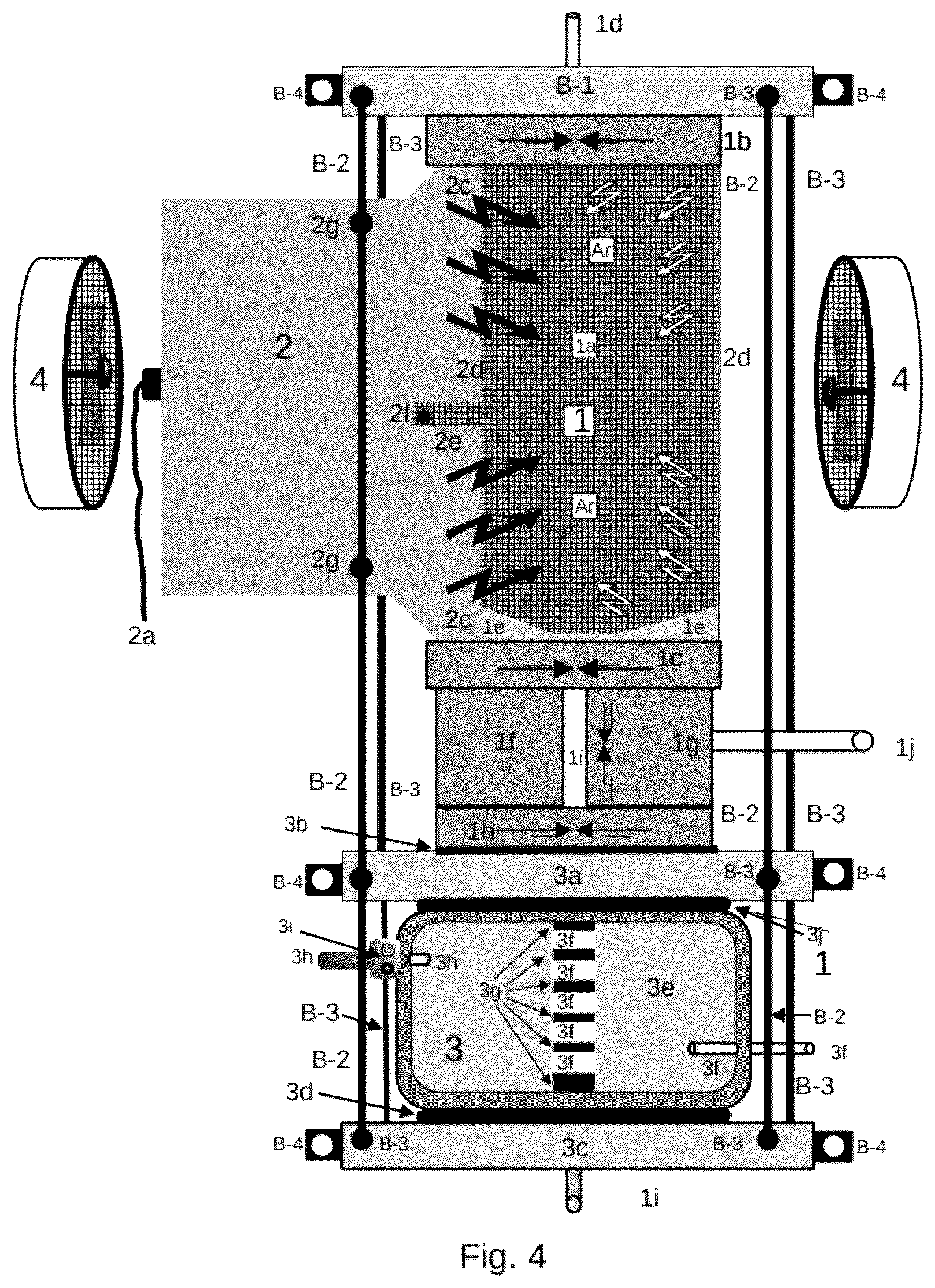 Patent US12103854 Figure 4 – System and method for the fabrication of nanodiamond particles