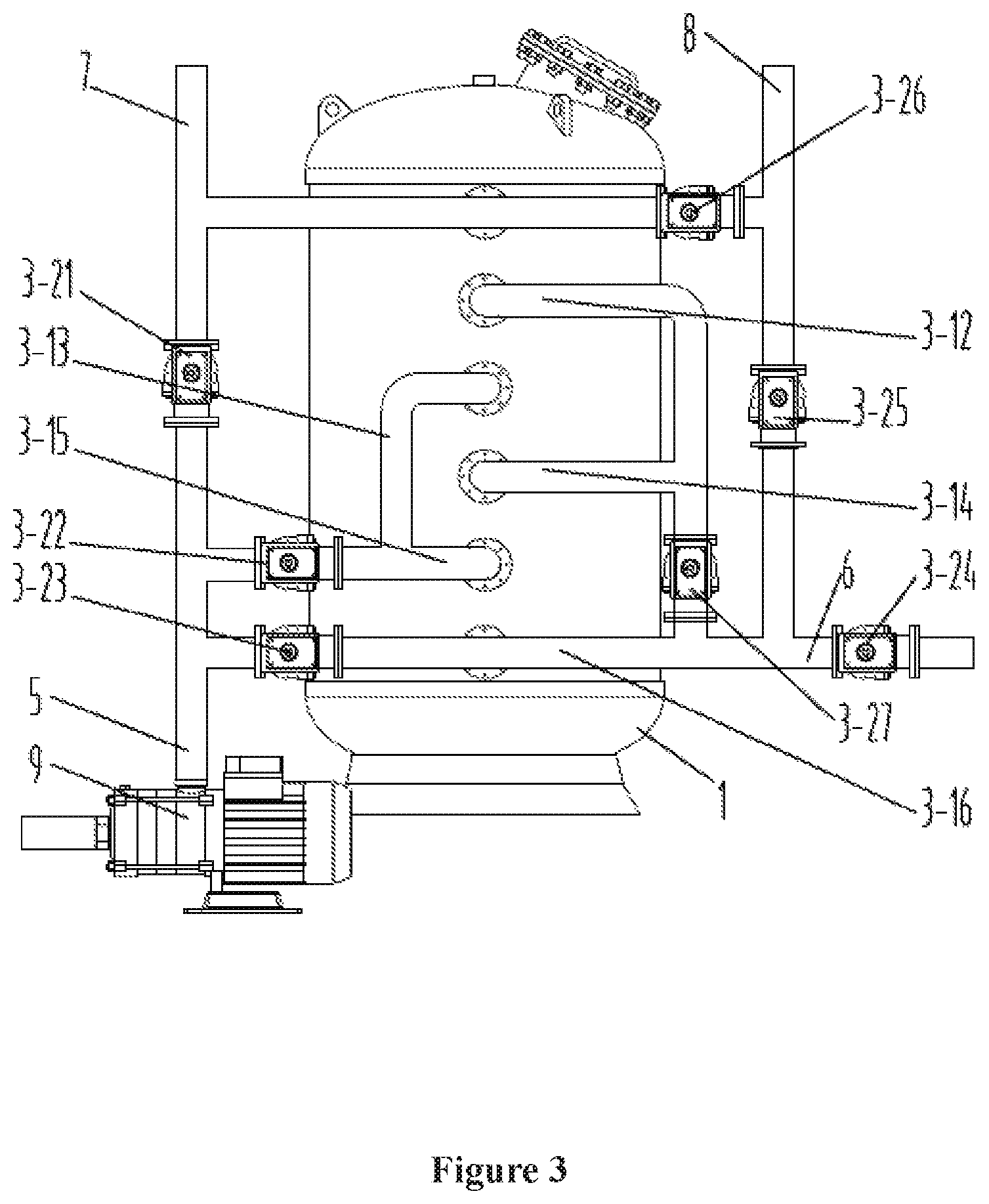 Patent US12103863 Figure 3 – Particulate filtering device with a multi-layer water distribution and collection structure and method for using the same