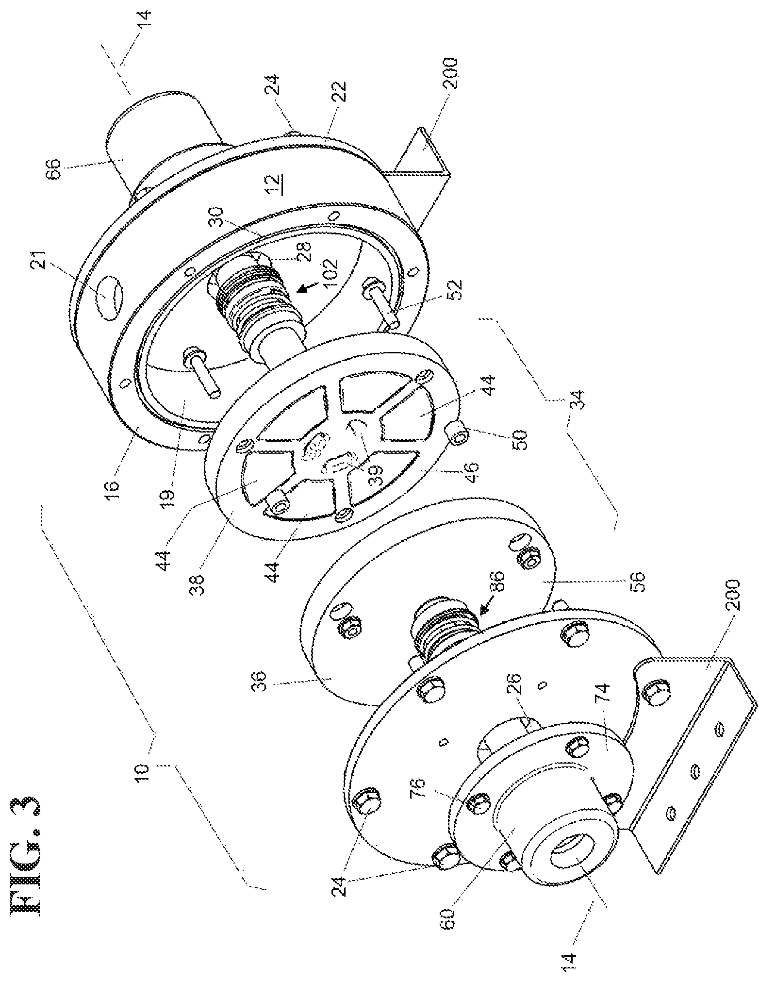 Patent US12103870 Figure 3 – Rotational electro-oxidation reactor with improved boundary-layer diffusion