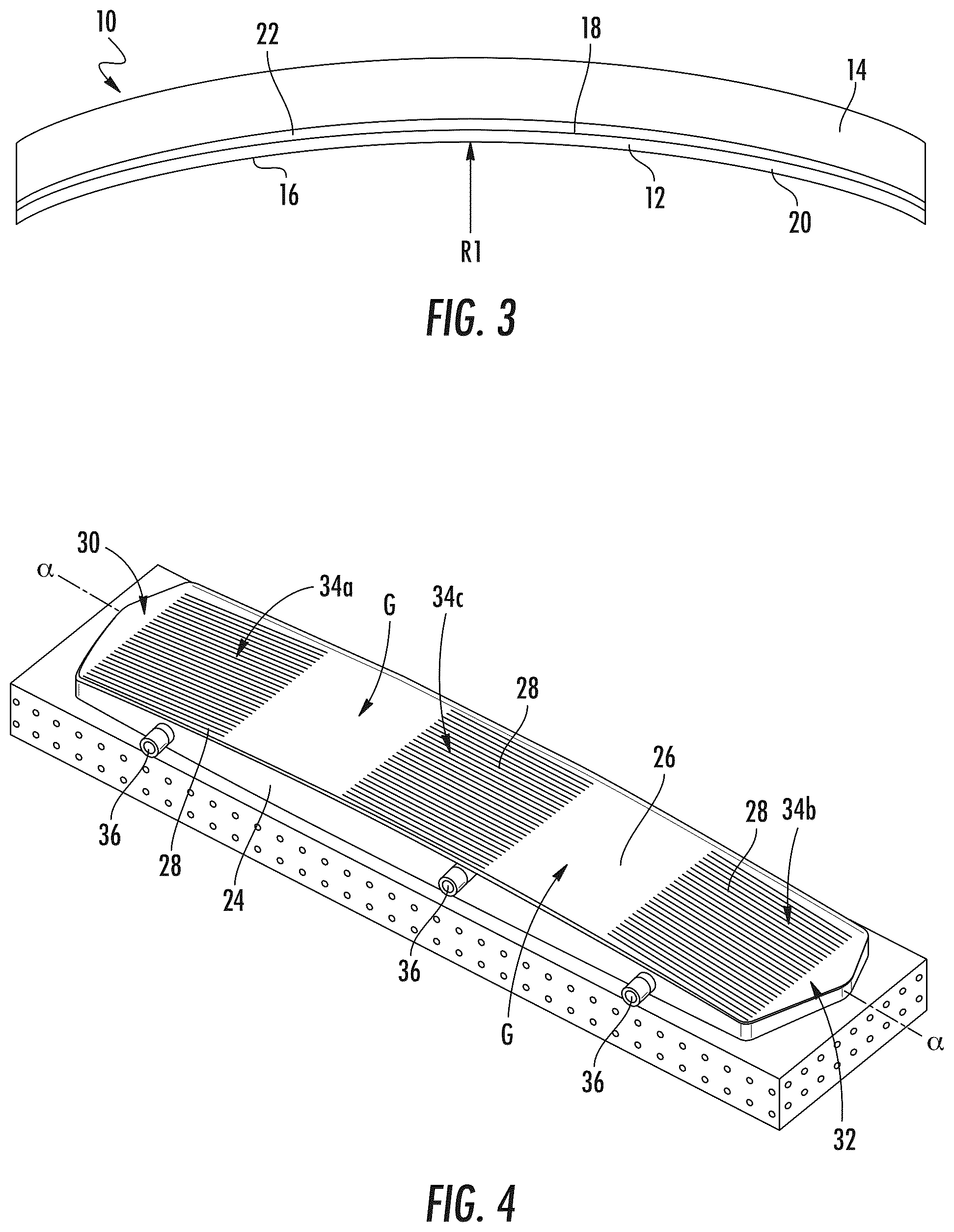 Patent US12103884 Figure 2 – Vacuum chuck having elongate grooves and method of cold-forming curved glass articles using same