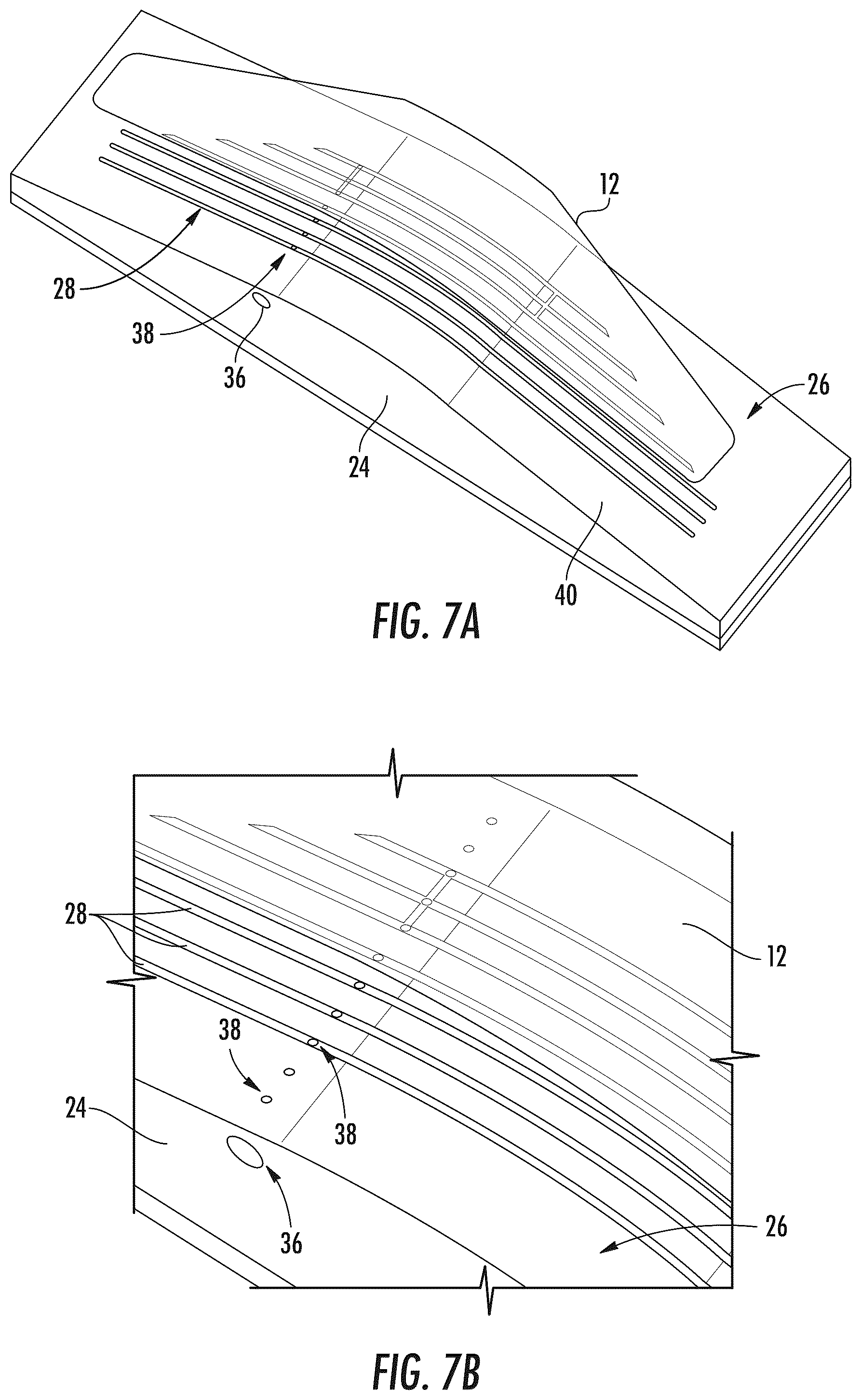 Patent US12103884 Figure 4 – Vacuum chuck having elongate grooves and method of cold-forming curved glass articles using same