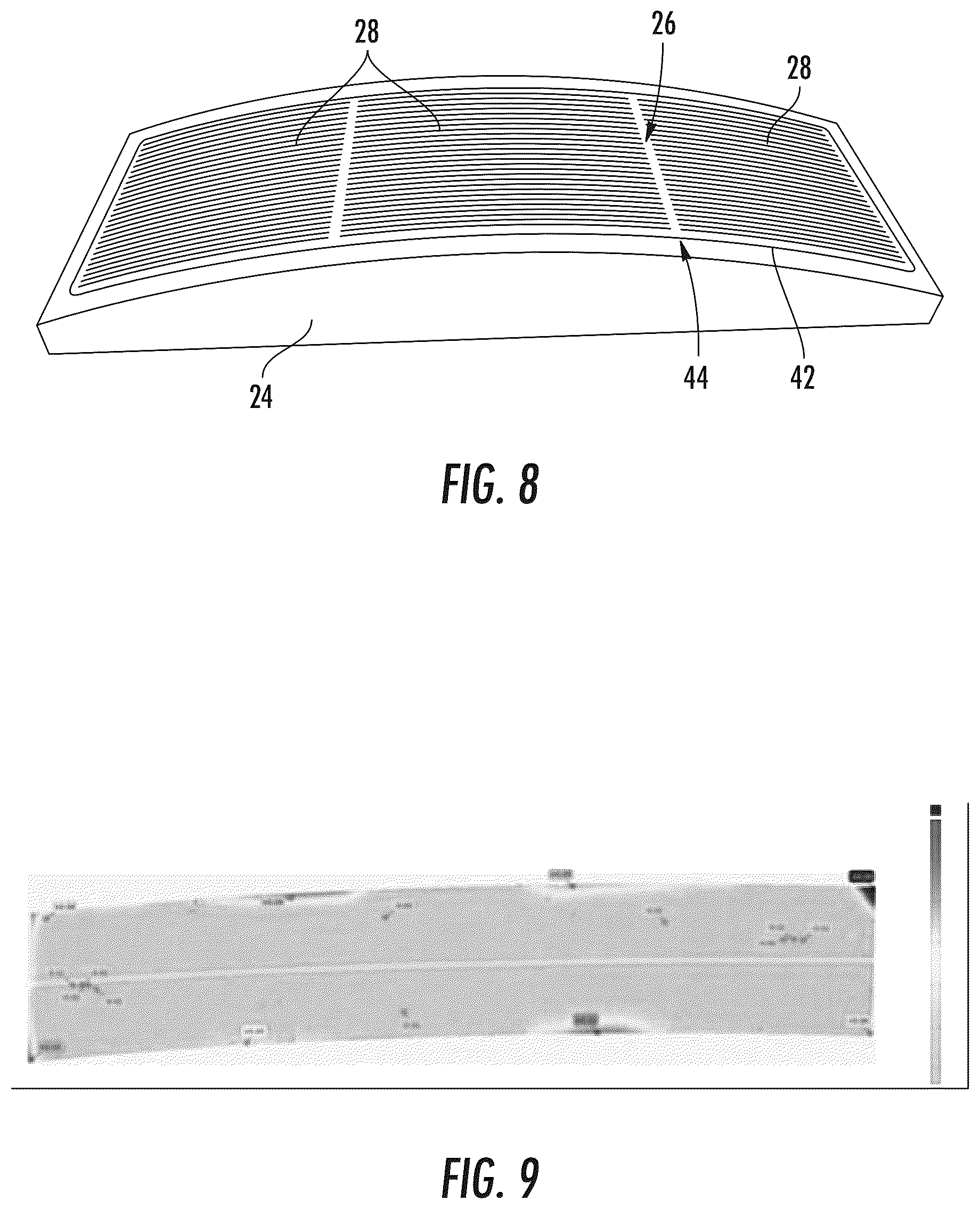 Patent US12103884 Figure 5 – Vacuum chuck having elongate grooves and method of cold-forming curved glass articles using same