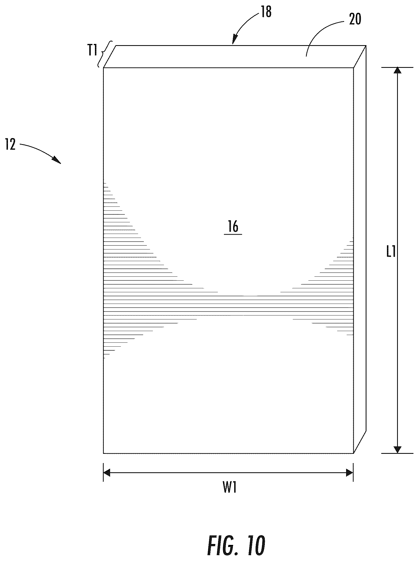 Patent US12103884 Figure 6 – Vacuum chuck having elongate grooves and method of cold-forming curved glass articles using same