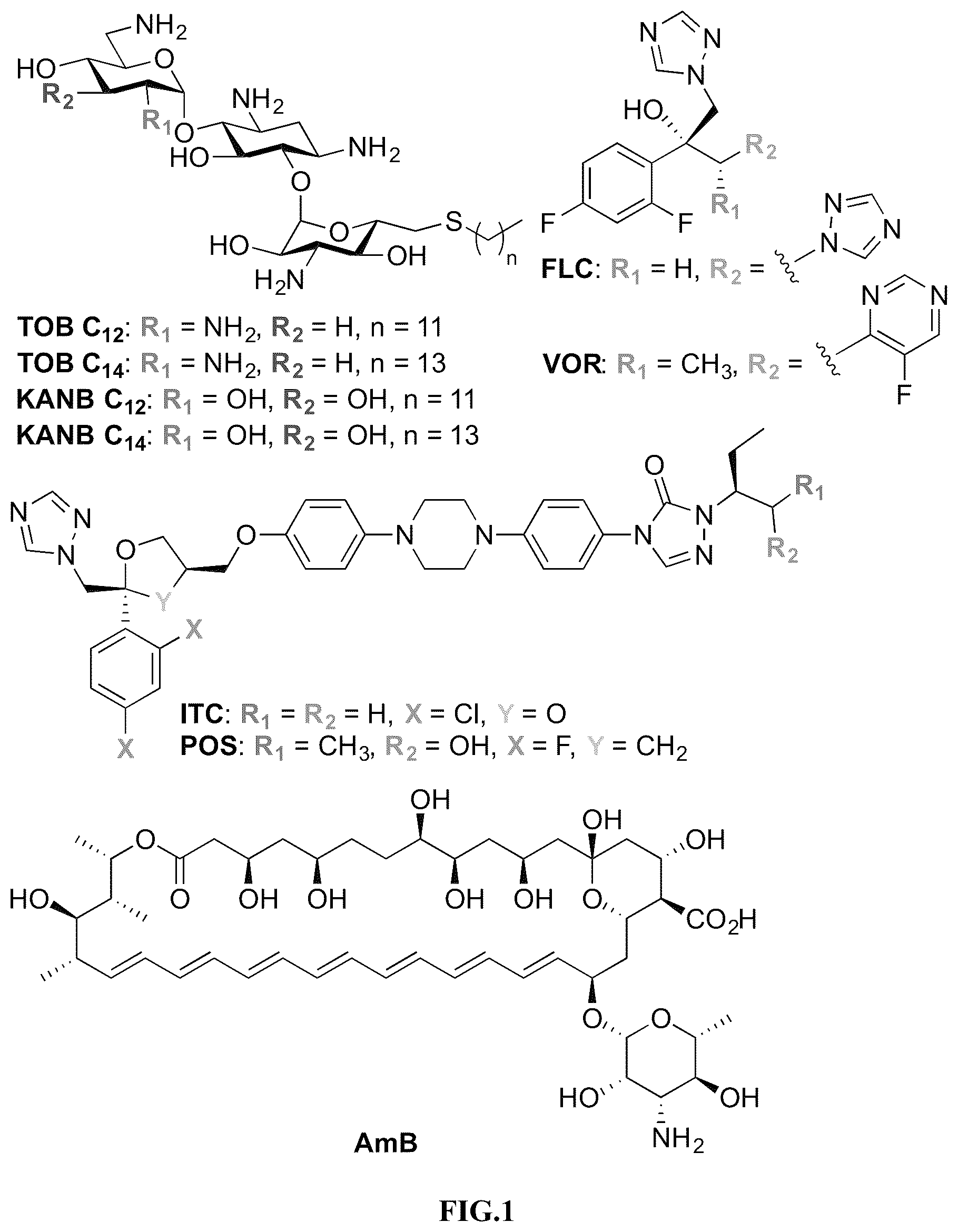 Patent US12103916 Figure 1 – Antifungal compounds