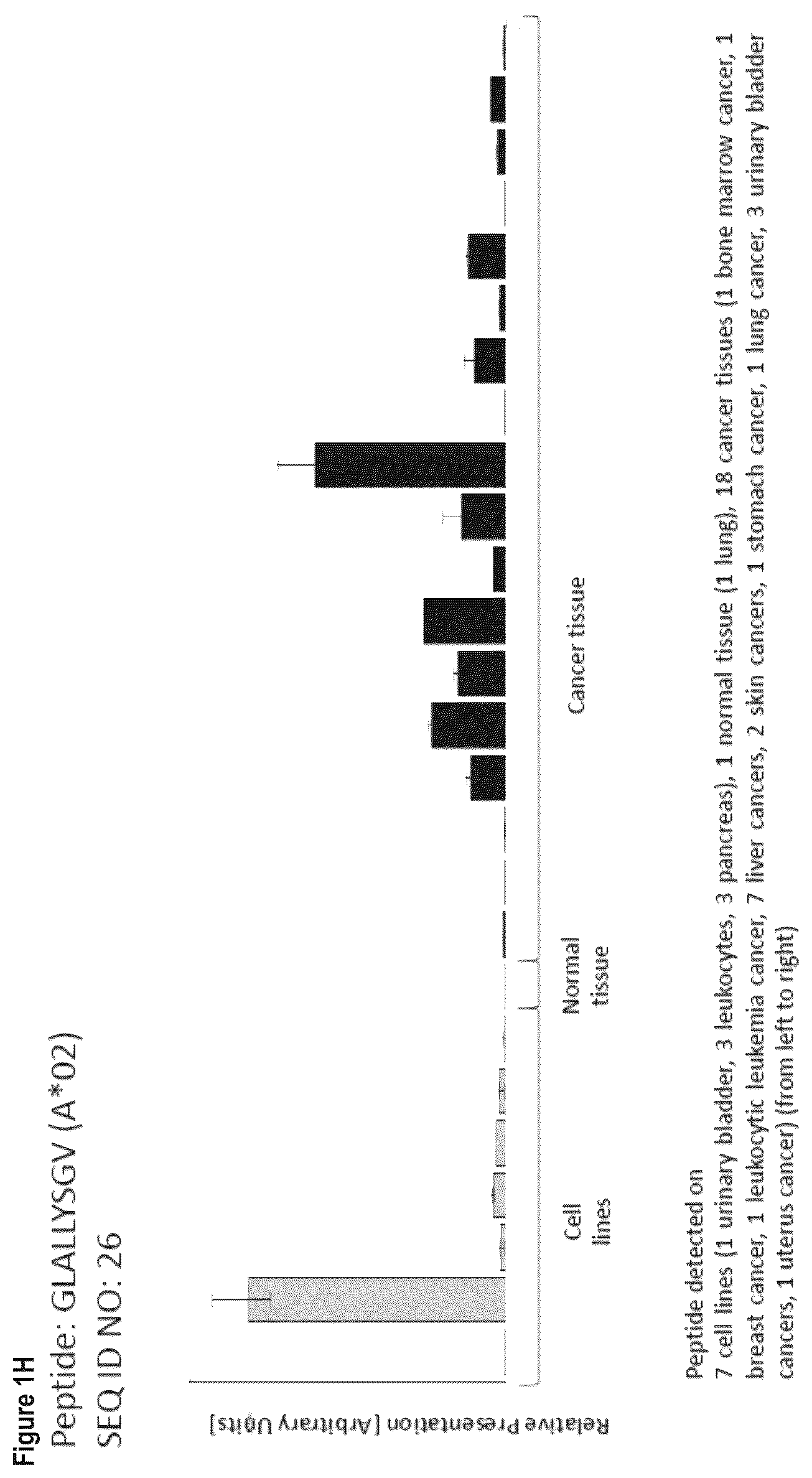 Patent US12103984 Figure 8 – Peptides, combination of peptides, and cell based medicaments for use in immunotherapy against urinary bladder cancer and other cancers