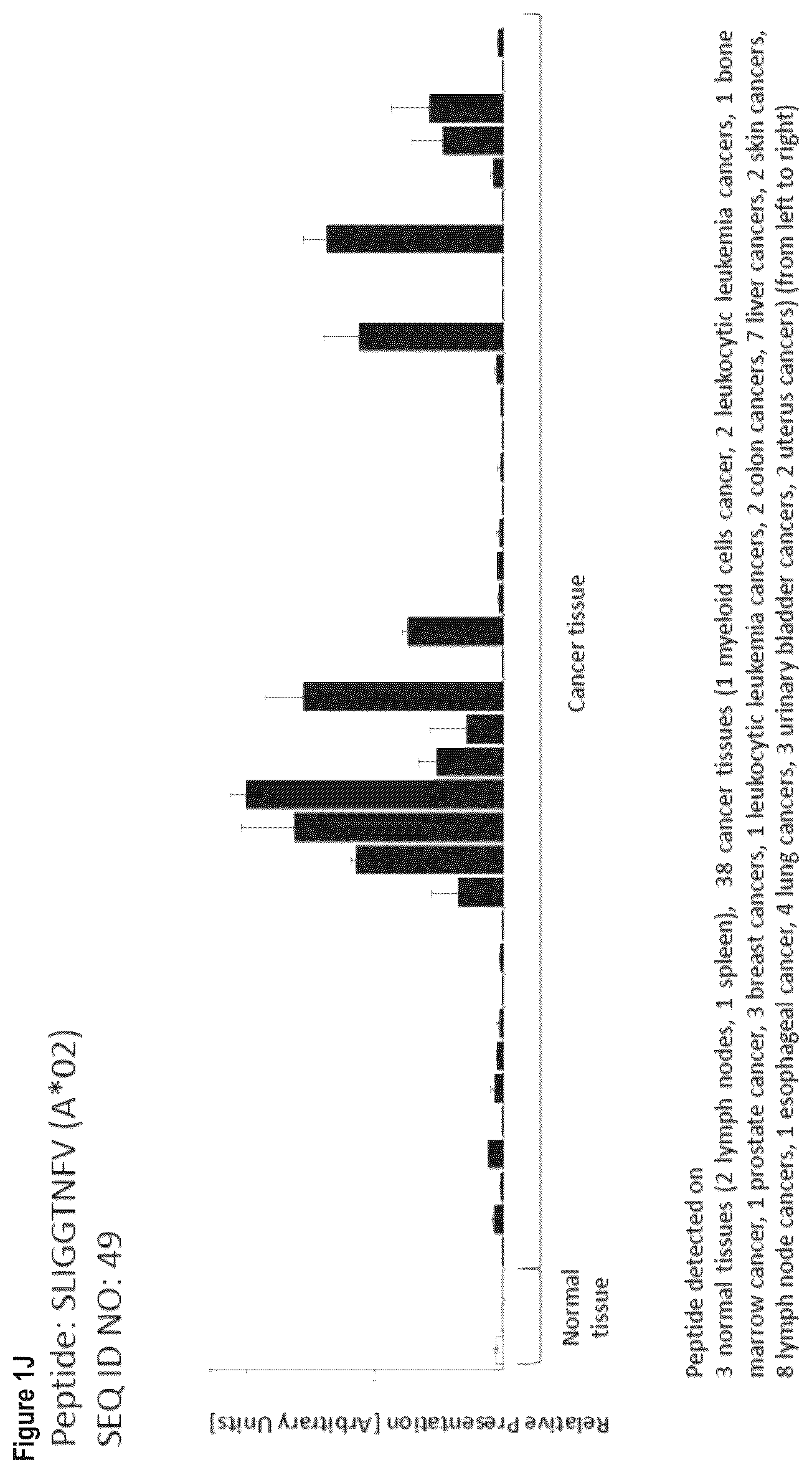 Patent US12103984 Figure 10 – Peptides, combination of peptides, and cell based medicaments for use in immunotherapy against urinary bladder cancer and other cancers