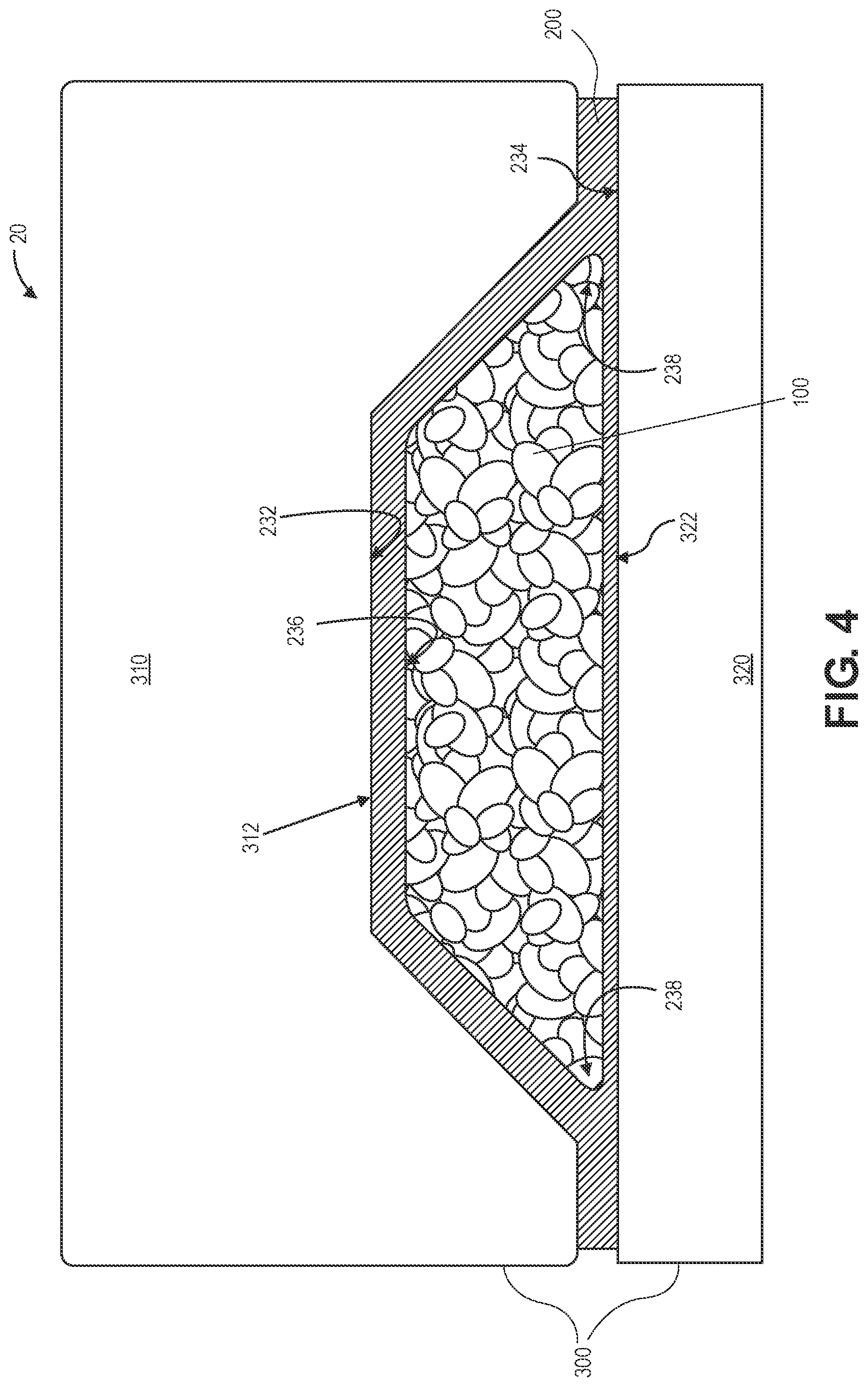Patent US12104034 Figure 3 – Expandable media with flexible skin as tooling for composite parts