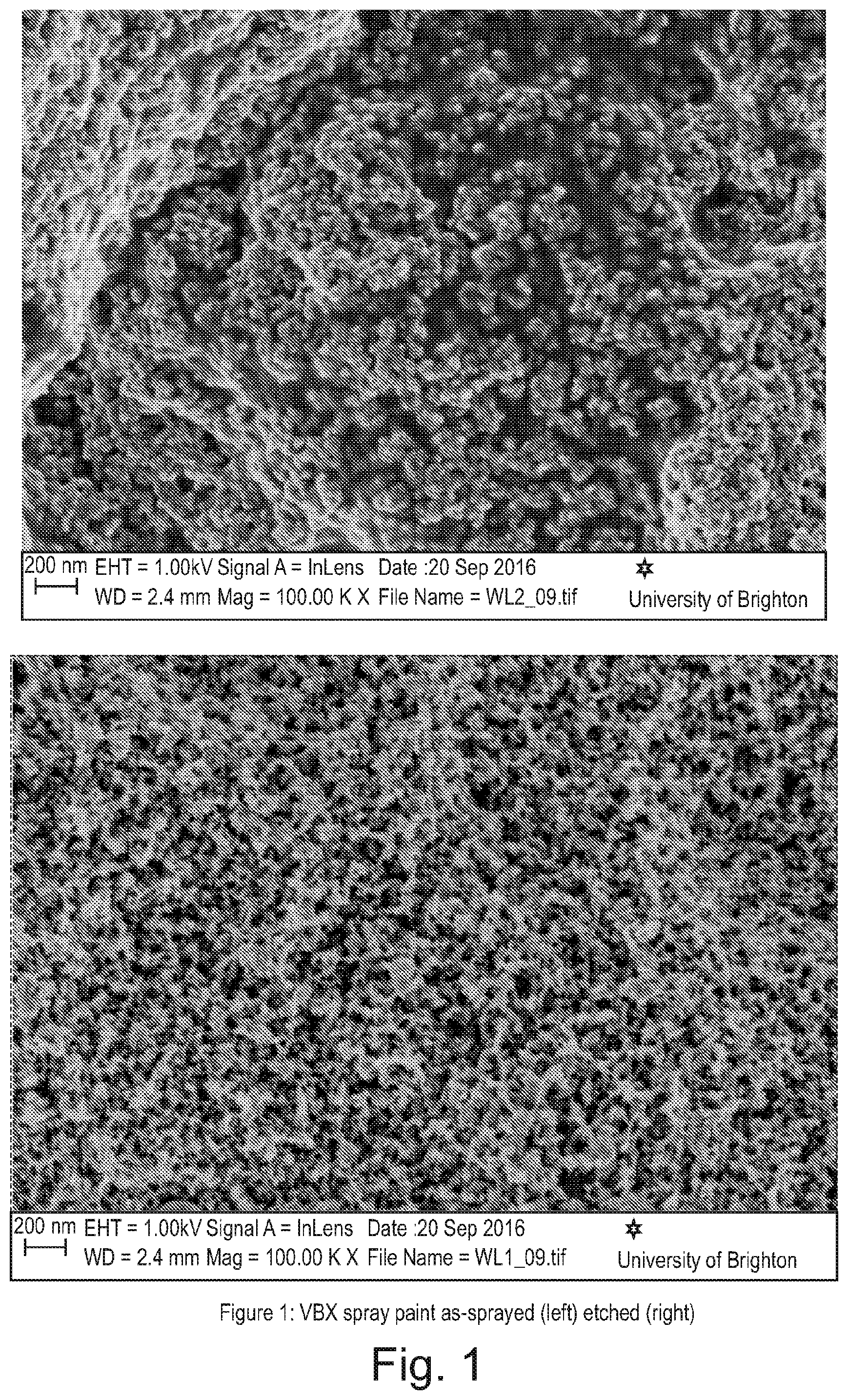 Patent US12104072 Figure 1 – Paint with low light reflectivity