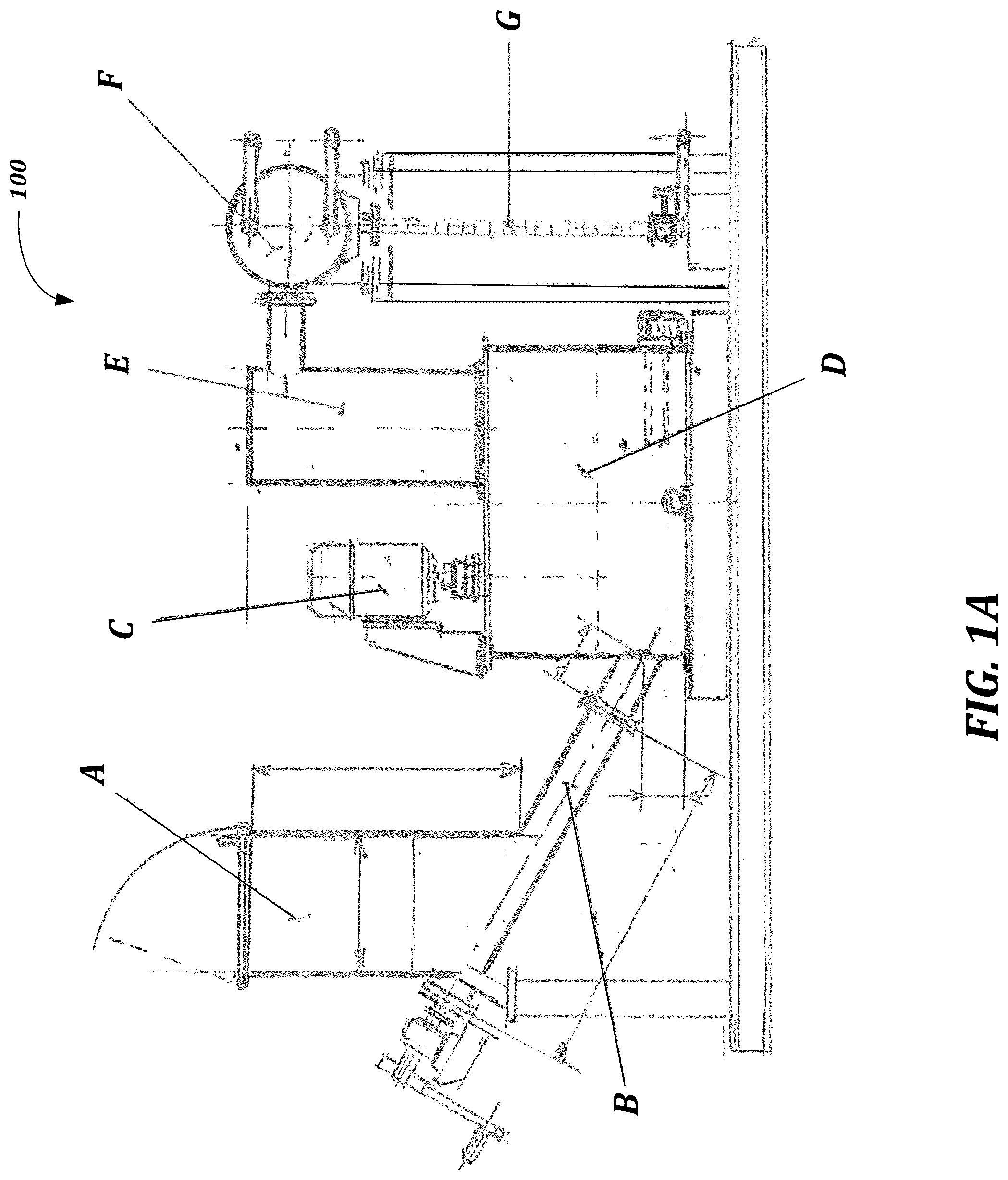 Patent US12104120 — Method and system for conversion of biomass to biofuel and extraction of carbon-containing products — Figure 1