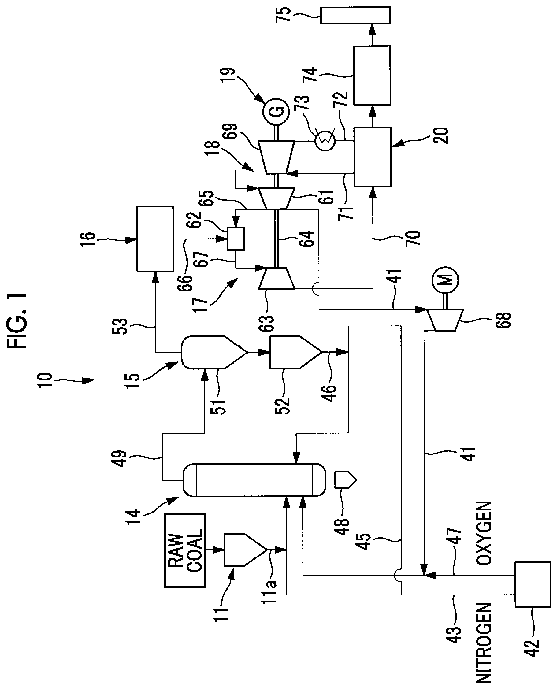 Patent US12104129 Figure 1 – Pipe structure, gasification combined cycle power generation device, and pipe structure assembly method