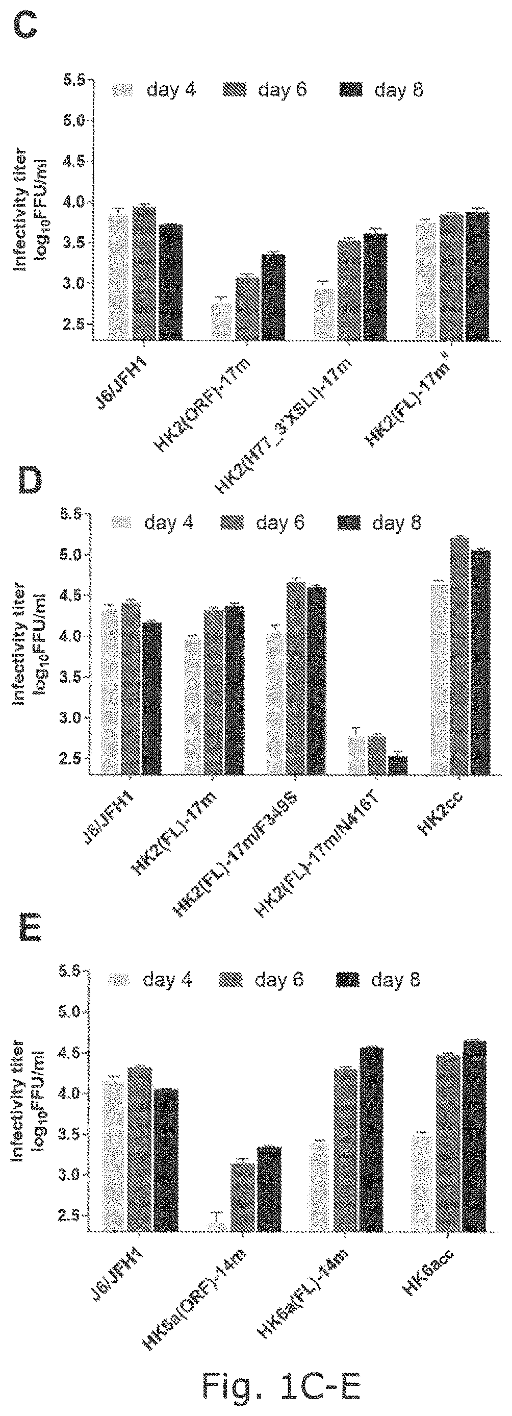 Patent US12104176 Figure 3 – Efficient cell culture system for hepatitis C virus genotype 6A