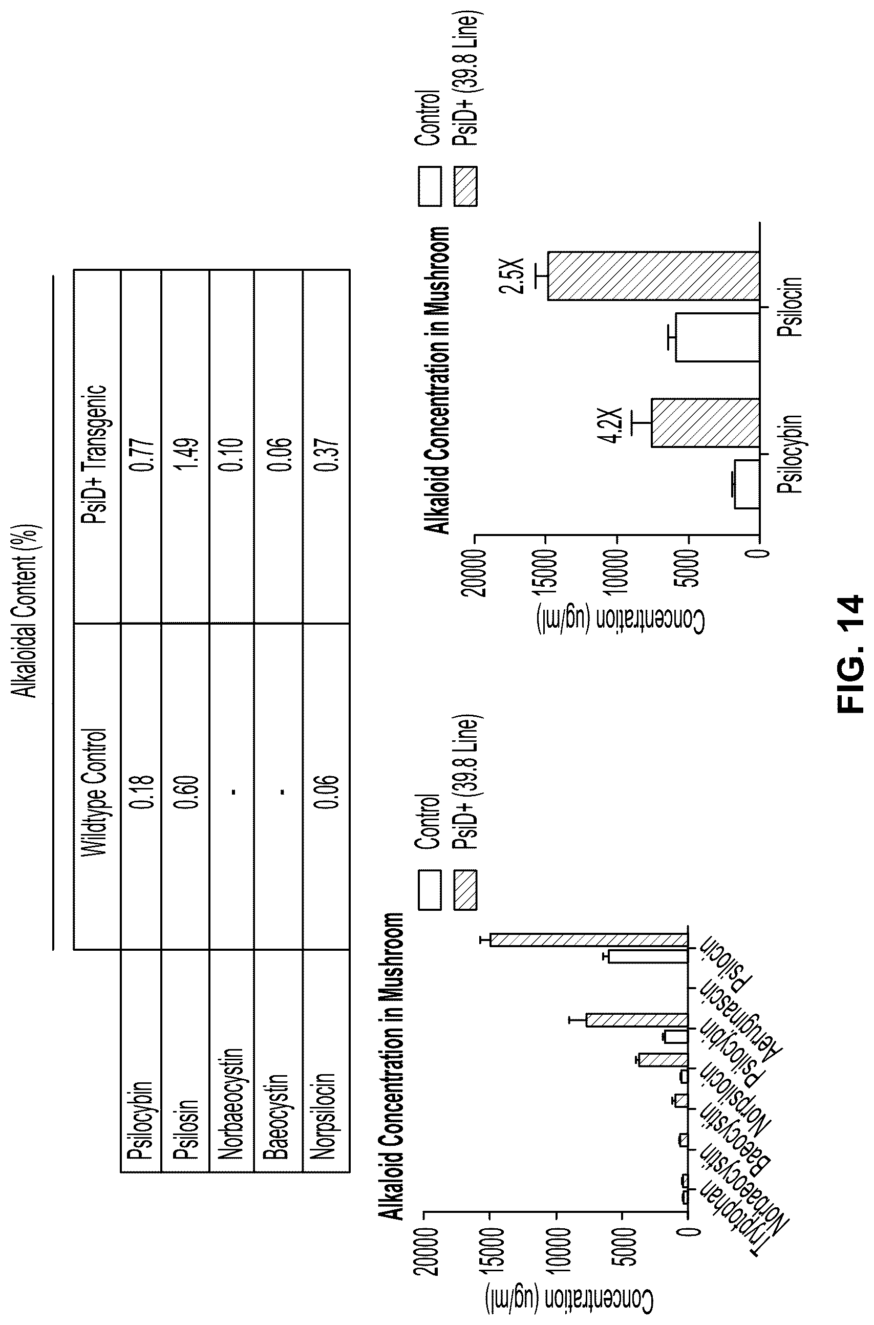 Patent US12104179 Figure 17 – Genetically modified organisms for producing psychotropic alkaloids
