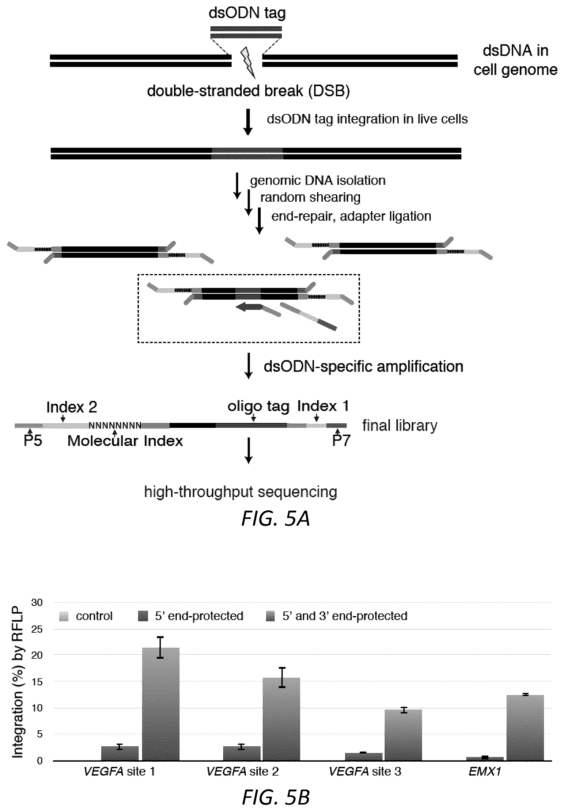 Patent US12104207 Figure 10 – Genomewide unbiased identification of DSBs evaluated by sequencing (GUIDE-Seq)