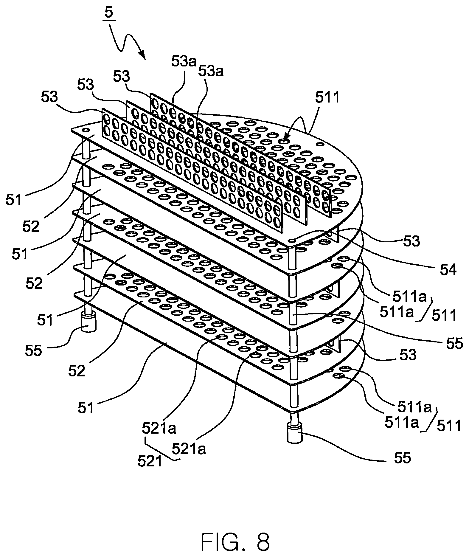 Patent US12104247 Figure 8 – Apparatus for trapping multiple reaction by-products for semiconductor process