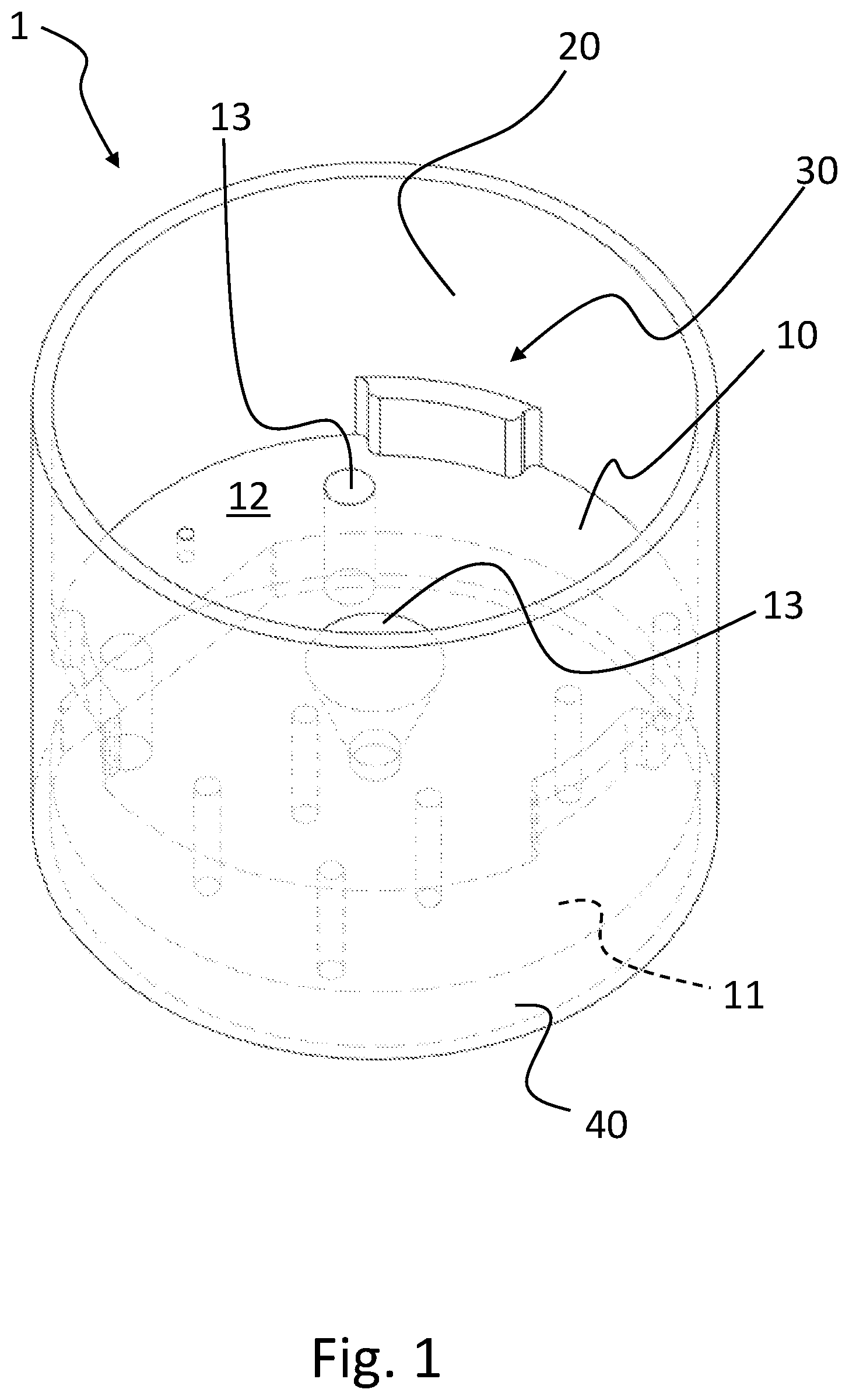 Patent US12104248 Figure 1 – Gas feeding cup and a gas manifold assembly