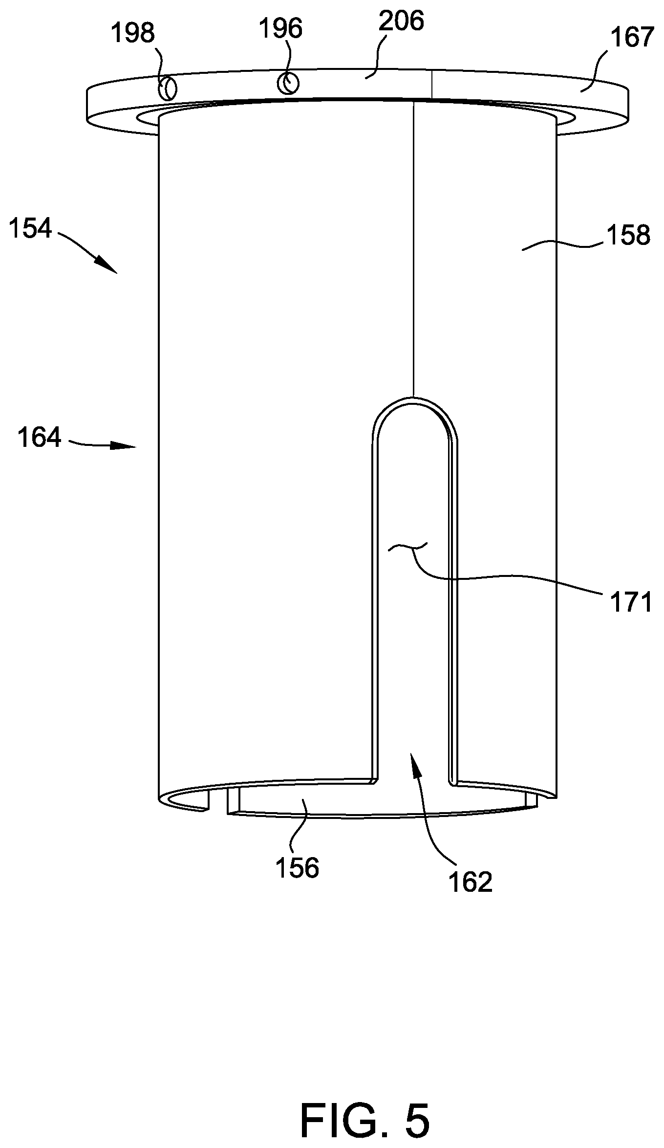 Patent US12104275 Figure 5 – Ingot puller apparatus having cooling jacket device with cooling fluid tubes