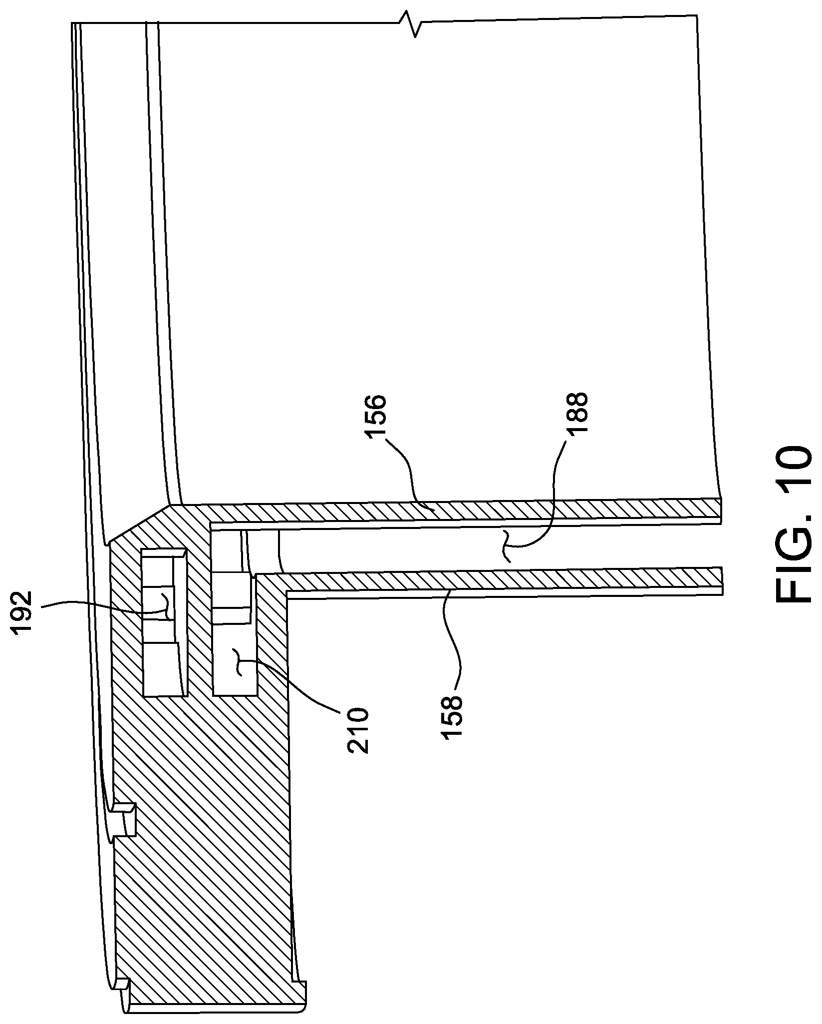 Patent US12104275 Figure 10 – Ingot puller apparatus having cooling jacket device with cooling fluid tubes