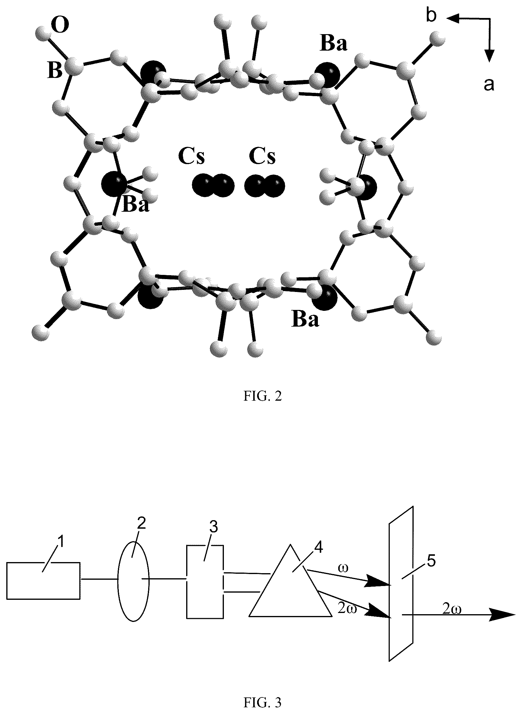 Patent US12104277 Figure 2 – Nonlinear optical crystal of barium cesium borate, preparation method and use thereof