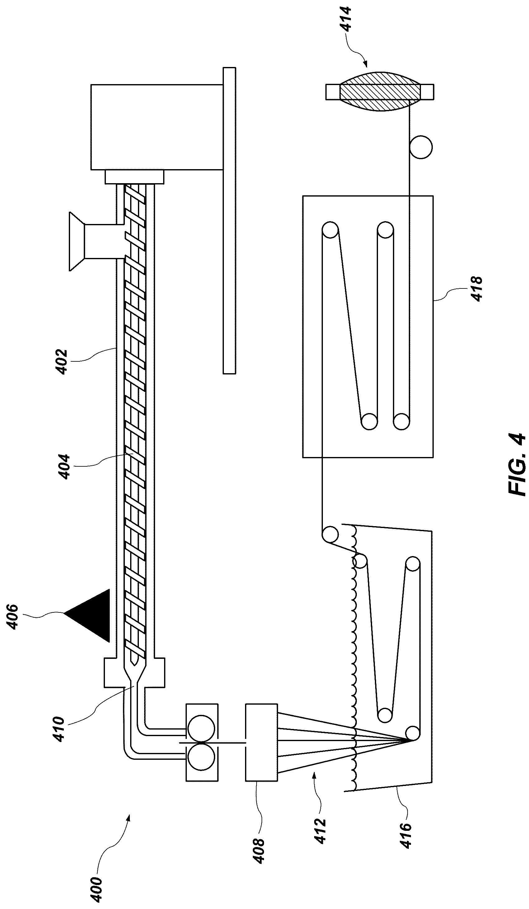 Patent US12104286 Figure 4 – Methods of forming a nanocomposite fiber and related mixture and nanocomposite fibers