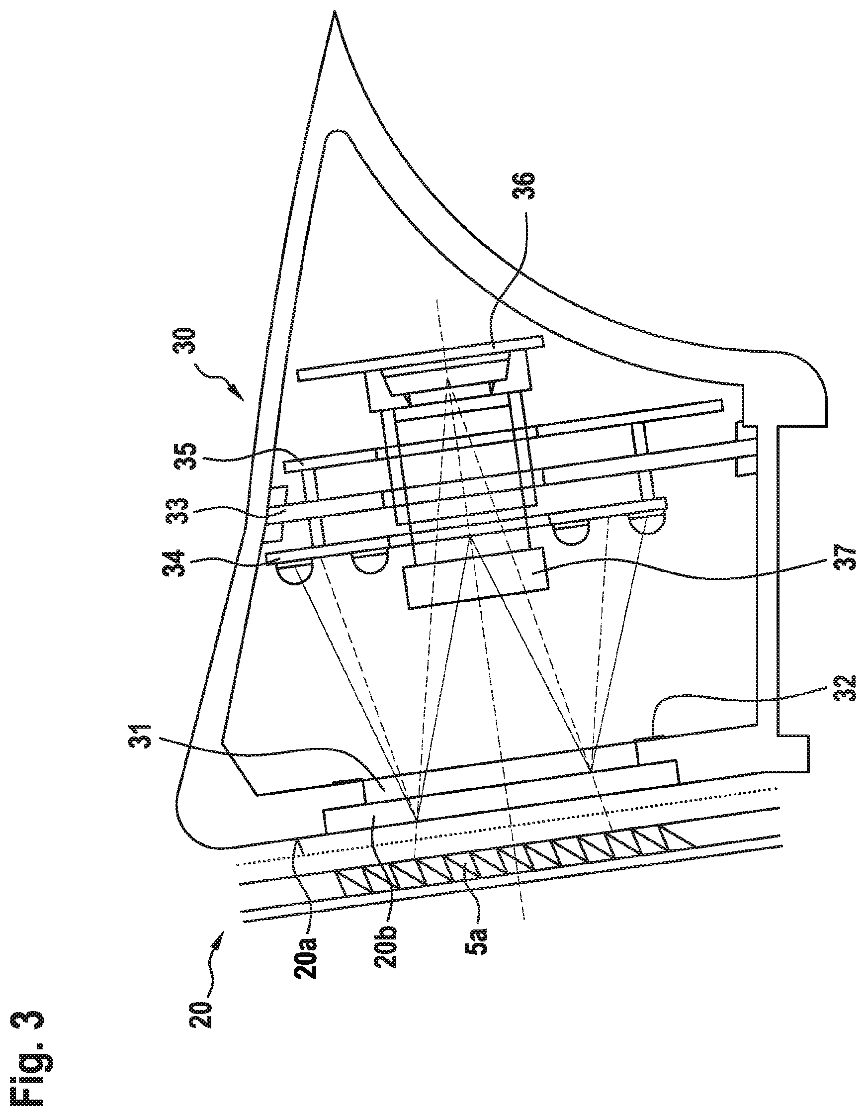 Patent US12104289 Figure 3 – Carder, web guiding element, spinning mill preparation installation and method for identifying undesired particles