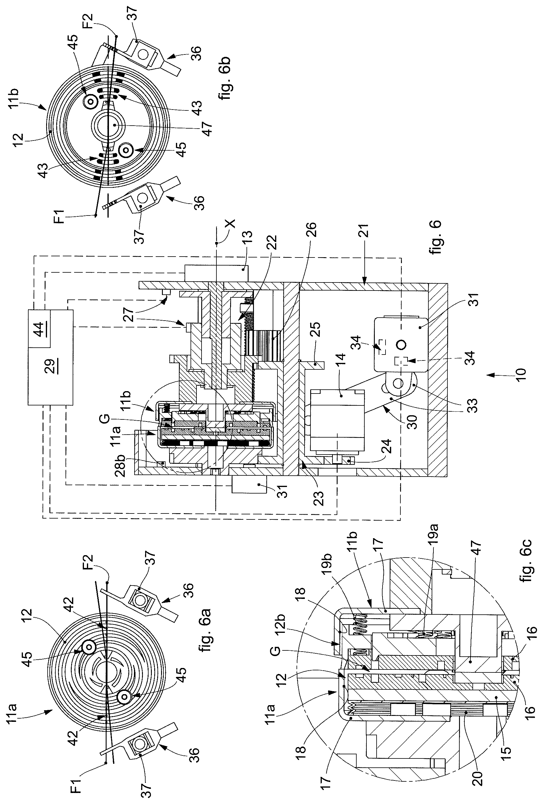 Patent US12104290 Figure 5 – Device for joining textile yarns and corresponding joining method