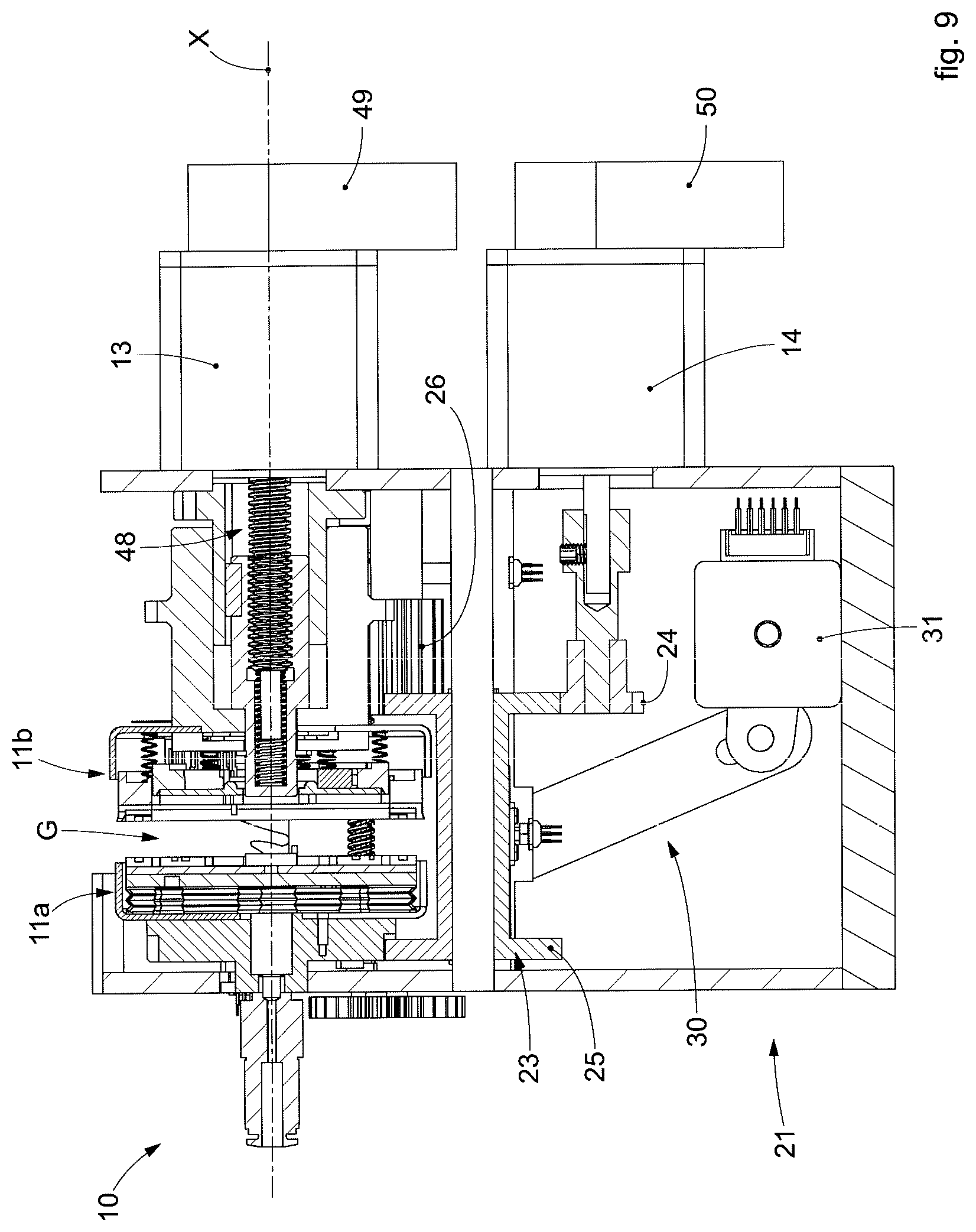 Patent US12104290 Figure 8 – Device for joining textile yarns and corresponding joining method