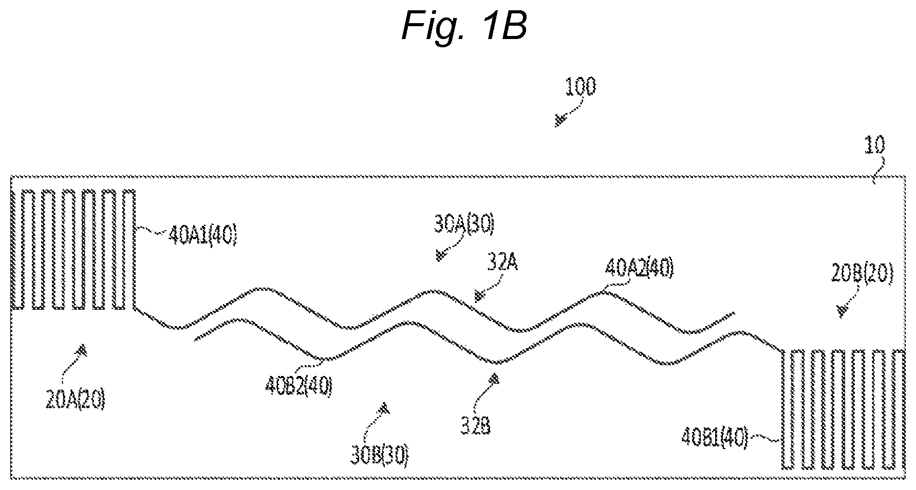 Patent US12104292 Figure 2 – Fabric material with electrode wiring