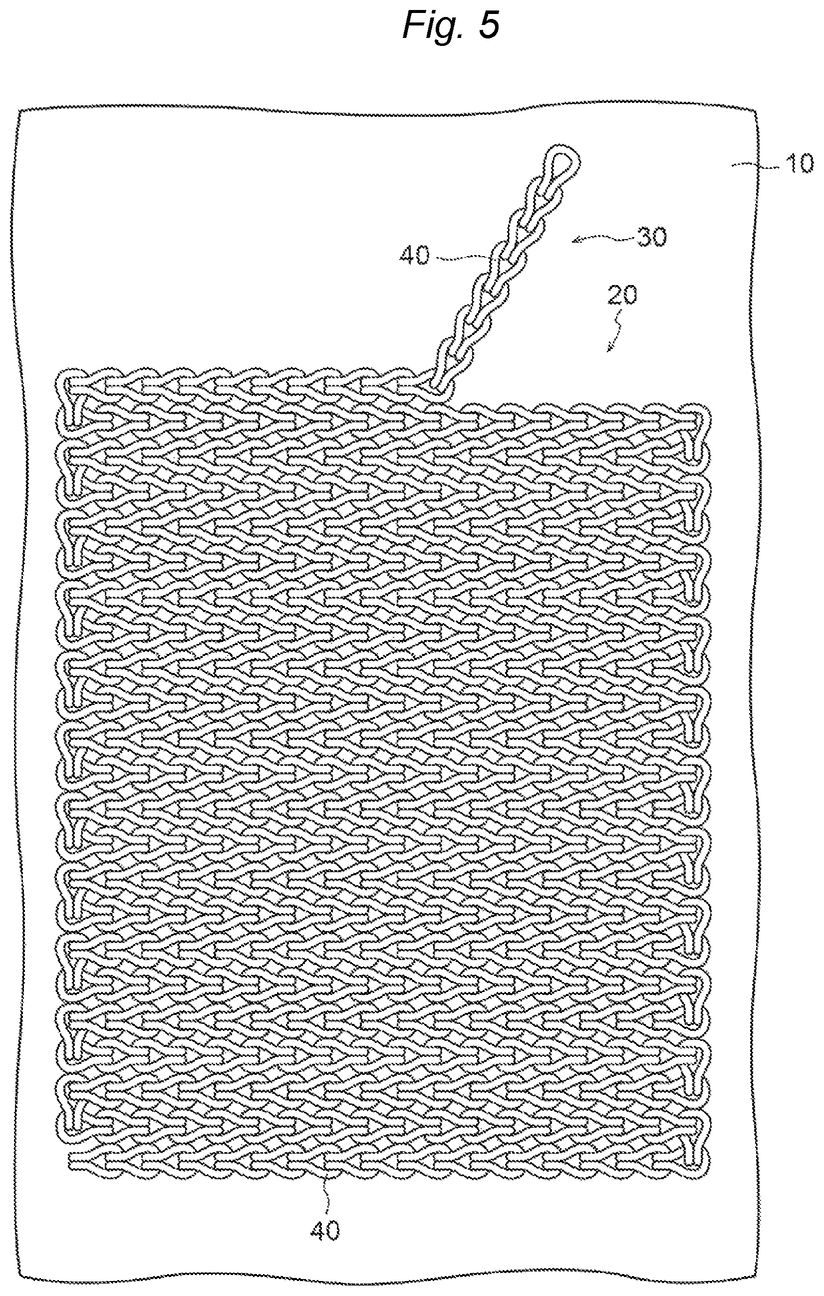 Patent US12104292 Figure 6 – Fabric material with electrode wiring