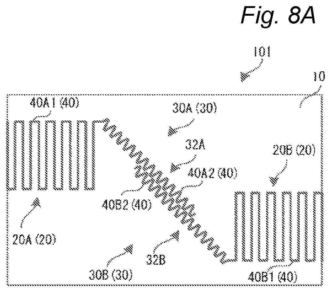 Patent US12104292 Figure 9 – Fabric material with electrode wiring