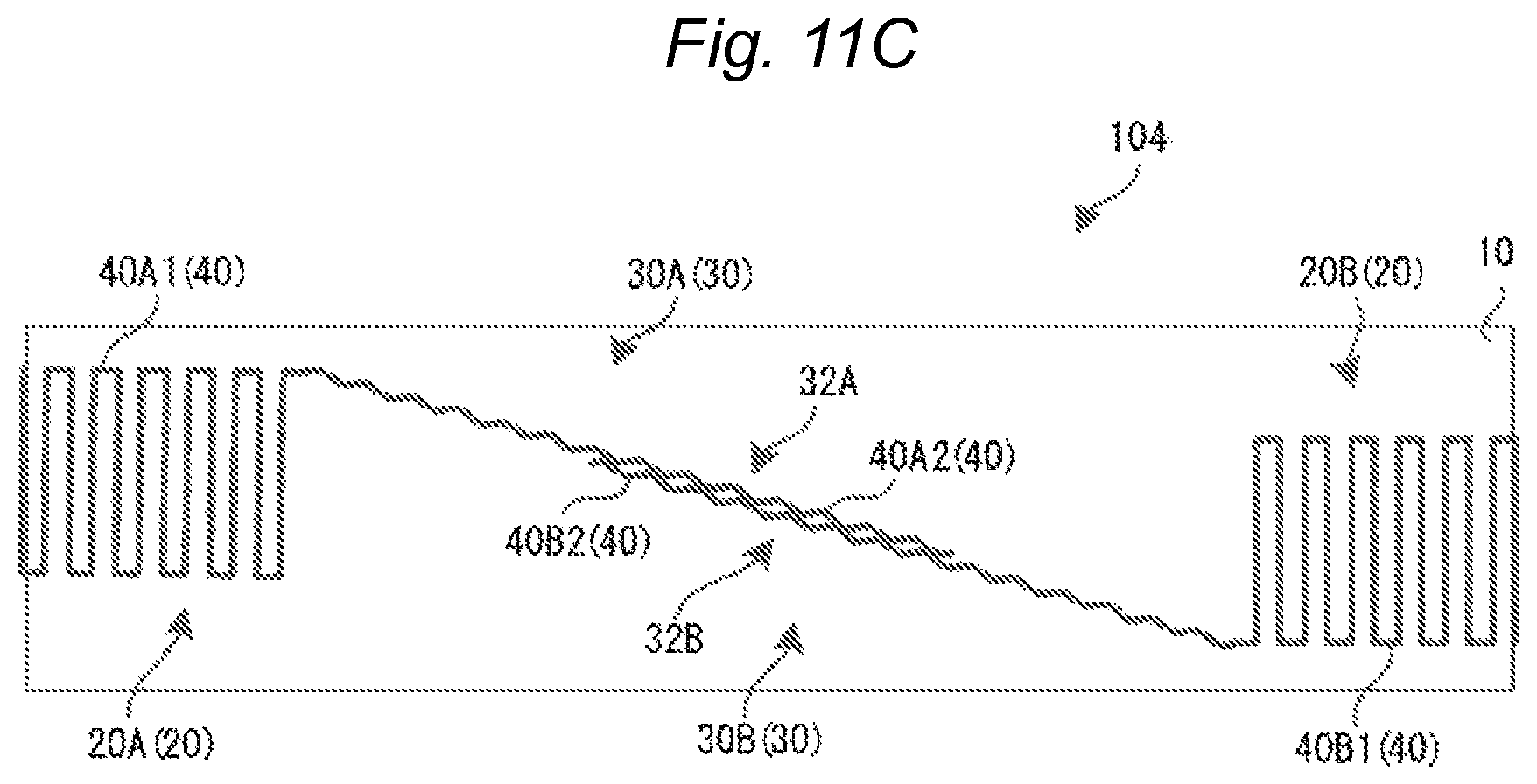 Patent US12104292 Figure 19 – Fabric material with electrode wiring