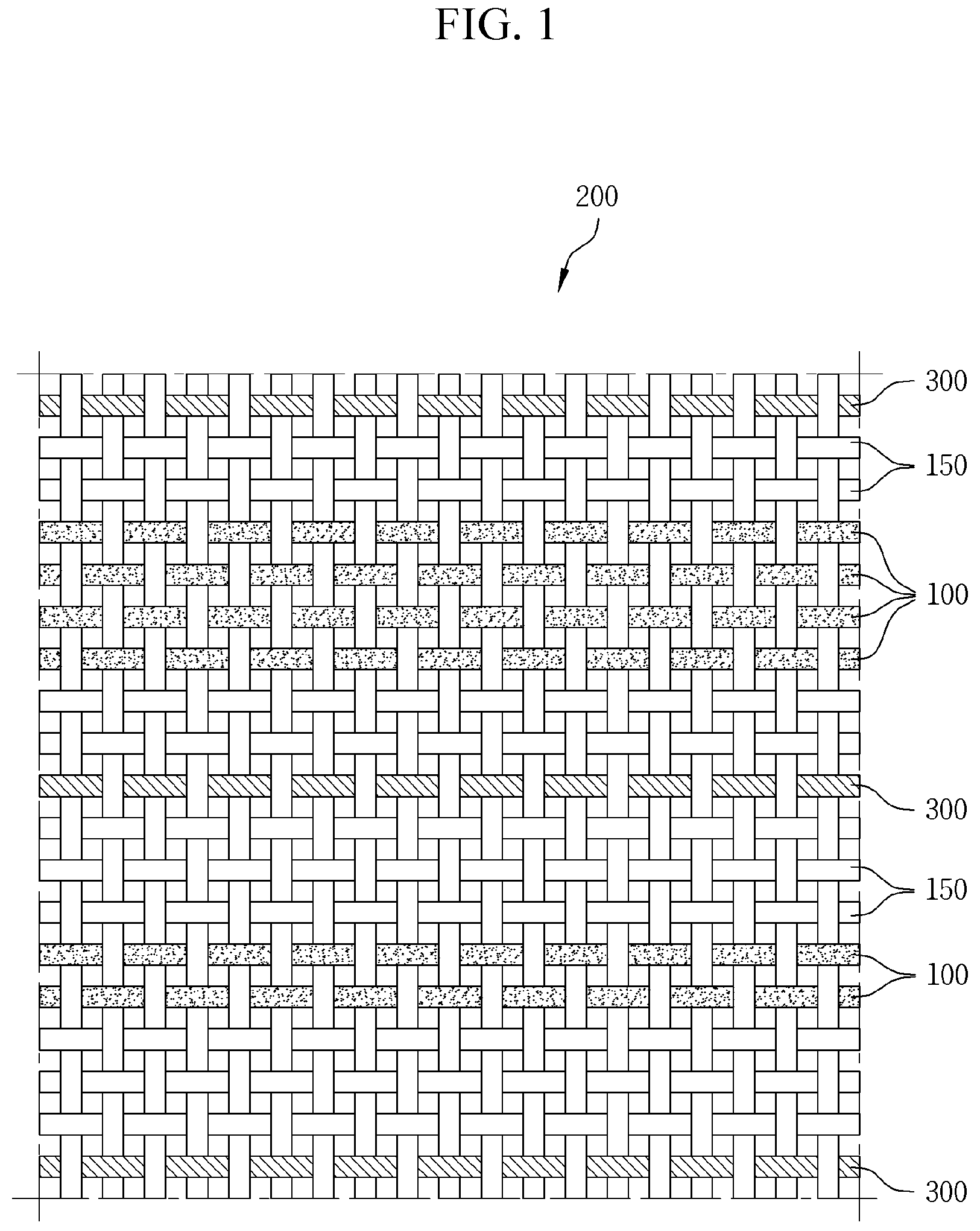 Patent US12104295 Figure 1 – Security fabric having improved security and identification properties