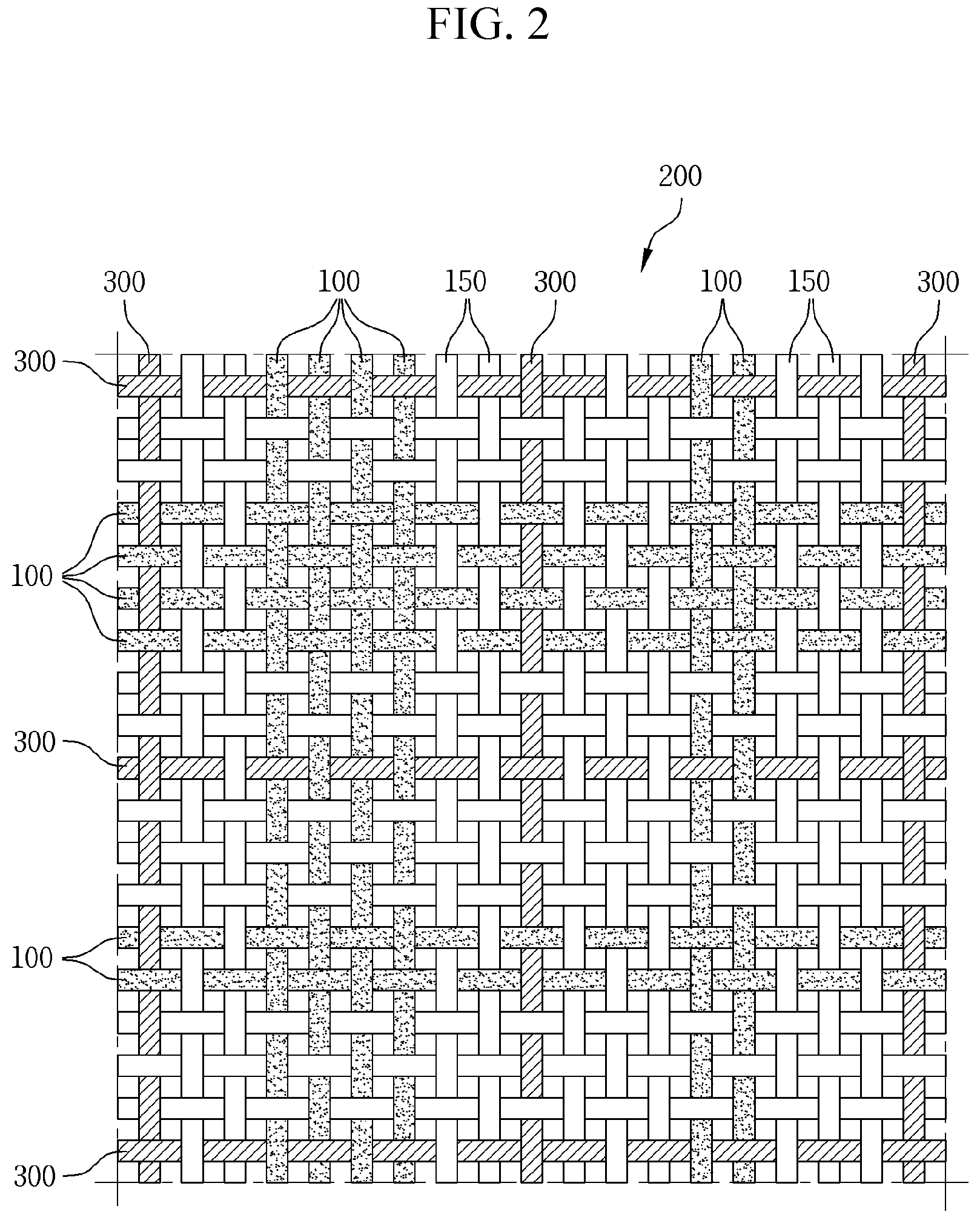 Patent US12104295 Figure 2 – Security fabric having improved security and identification properties