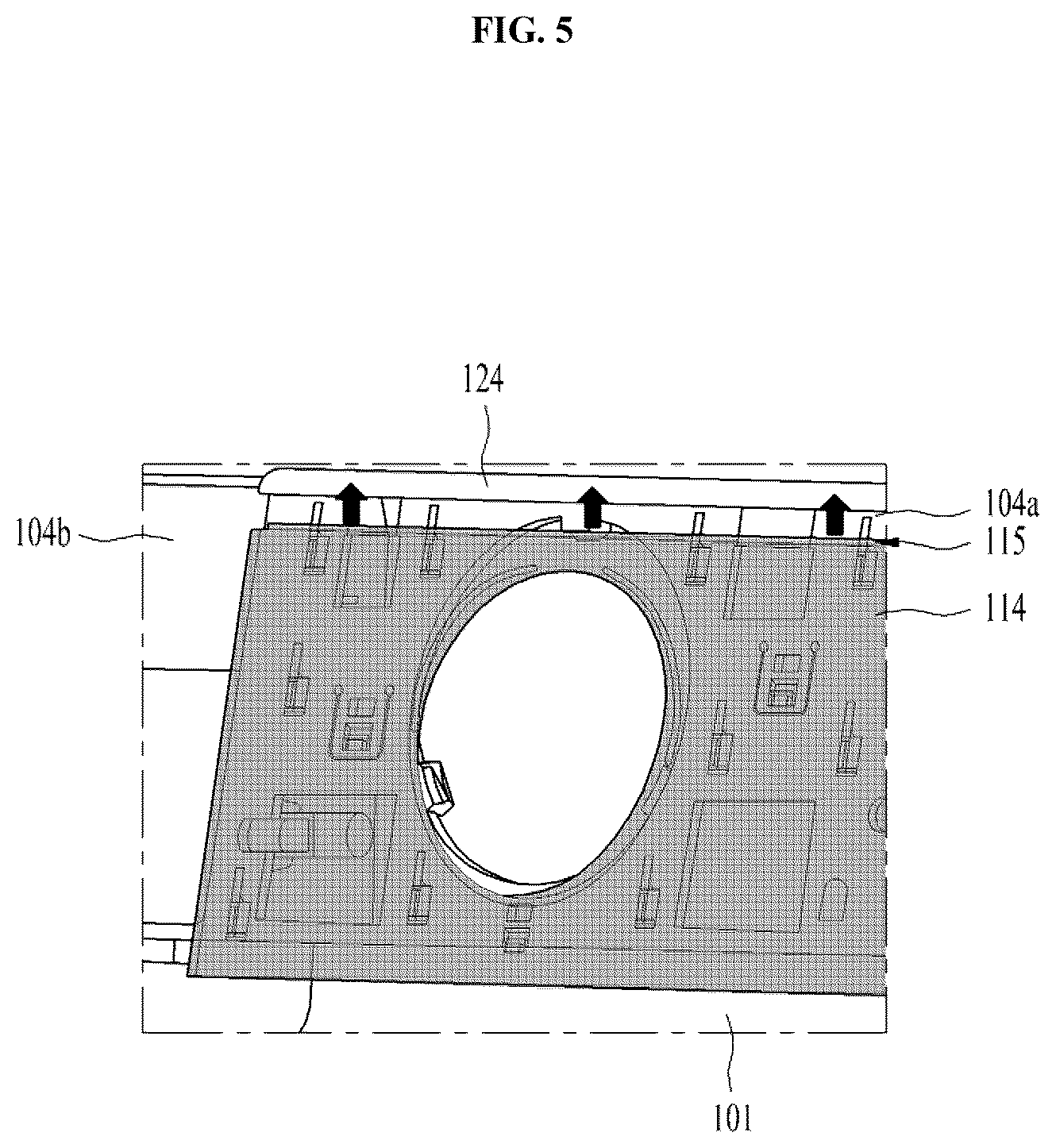 Patent US12104306 Figure 5 – Laundry treating apparatus