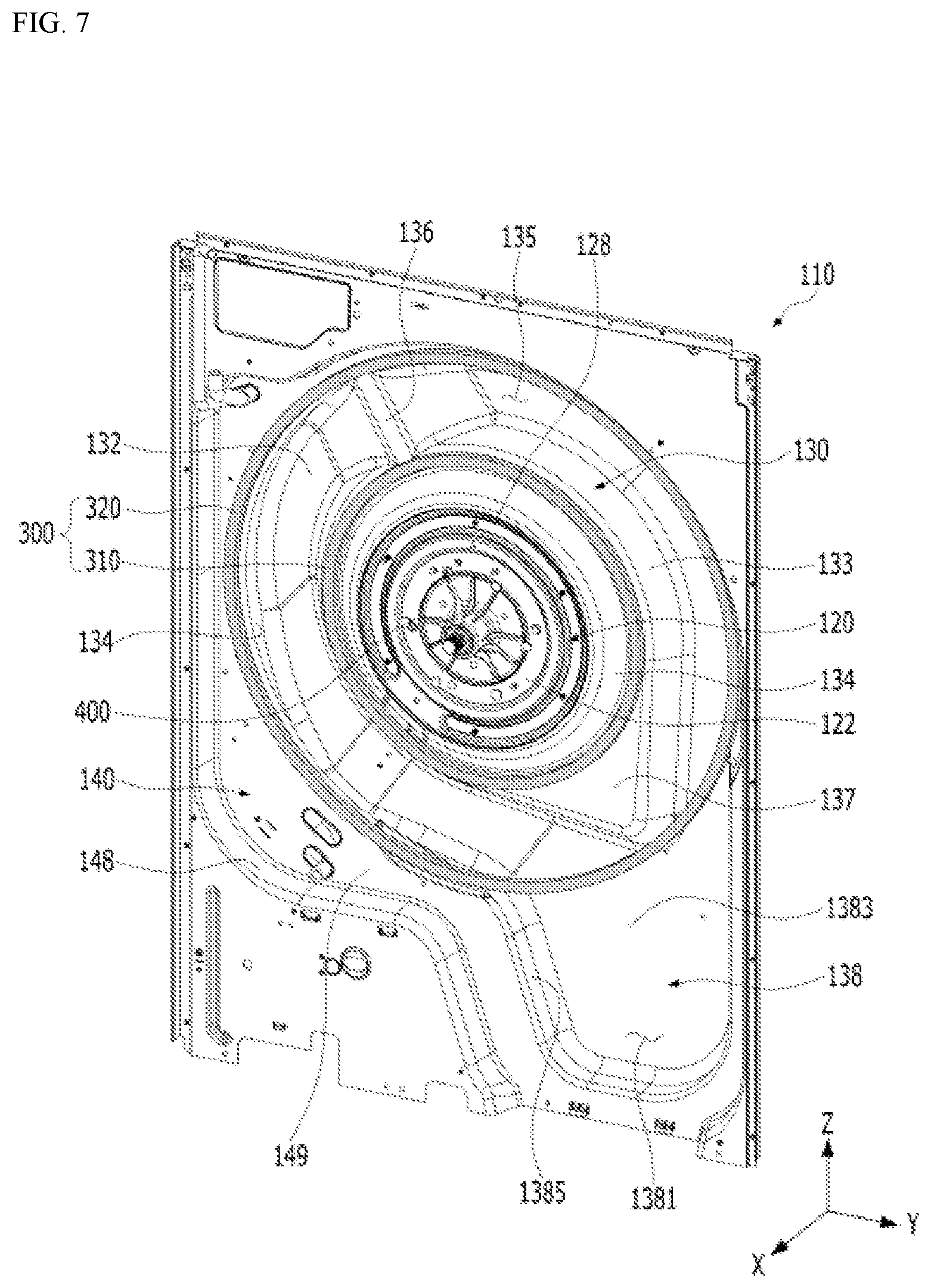 Patent US12104309 Figure 7 – Laundry treating apparatus