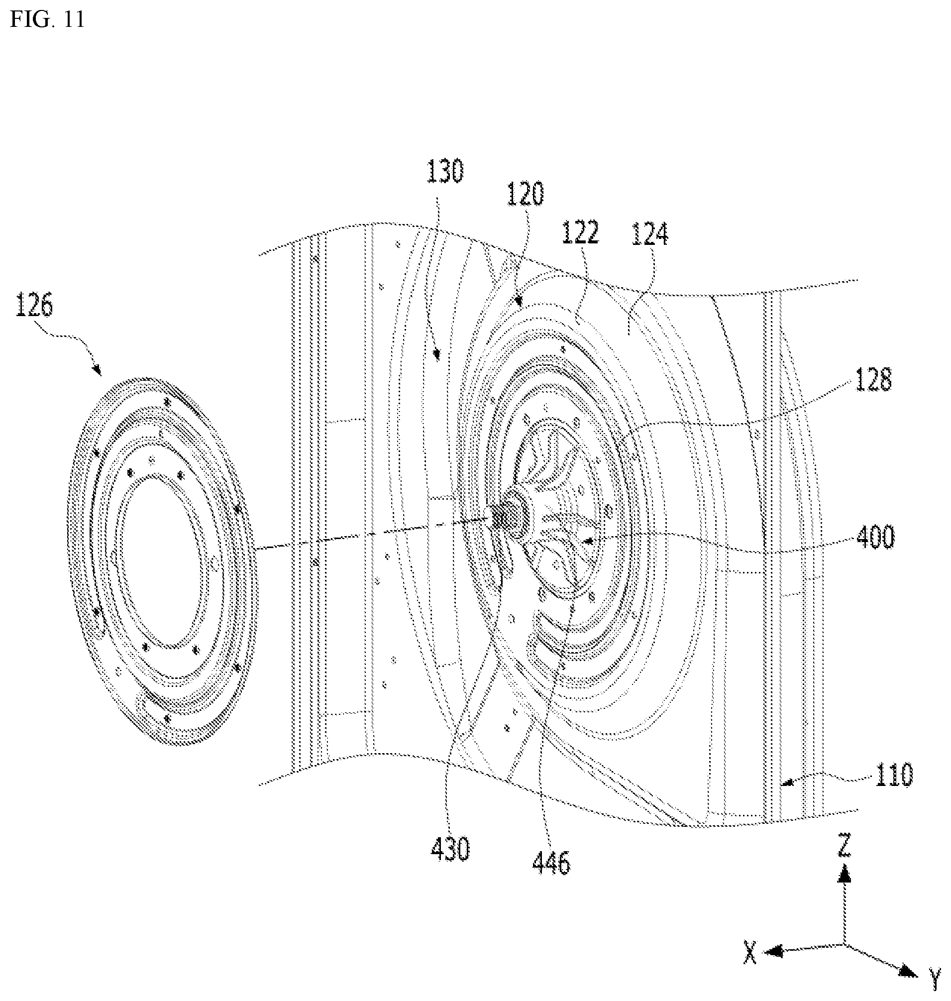 Patent US12104309 Figure 11 – Laundry treating apparatus