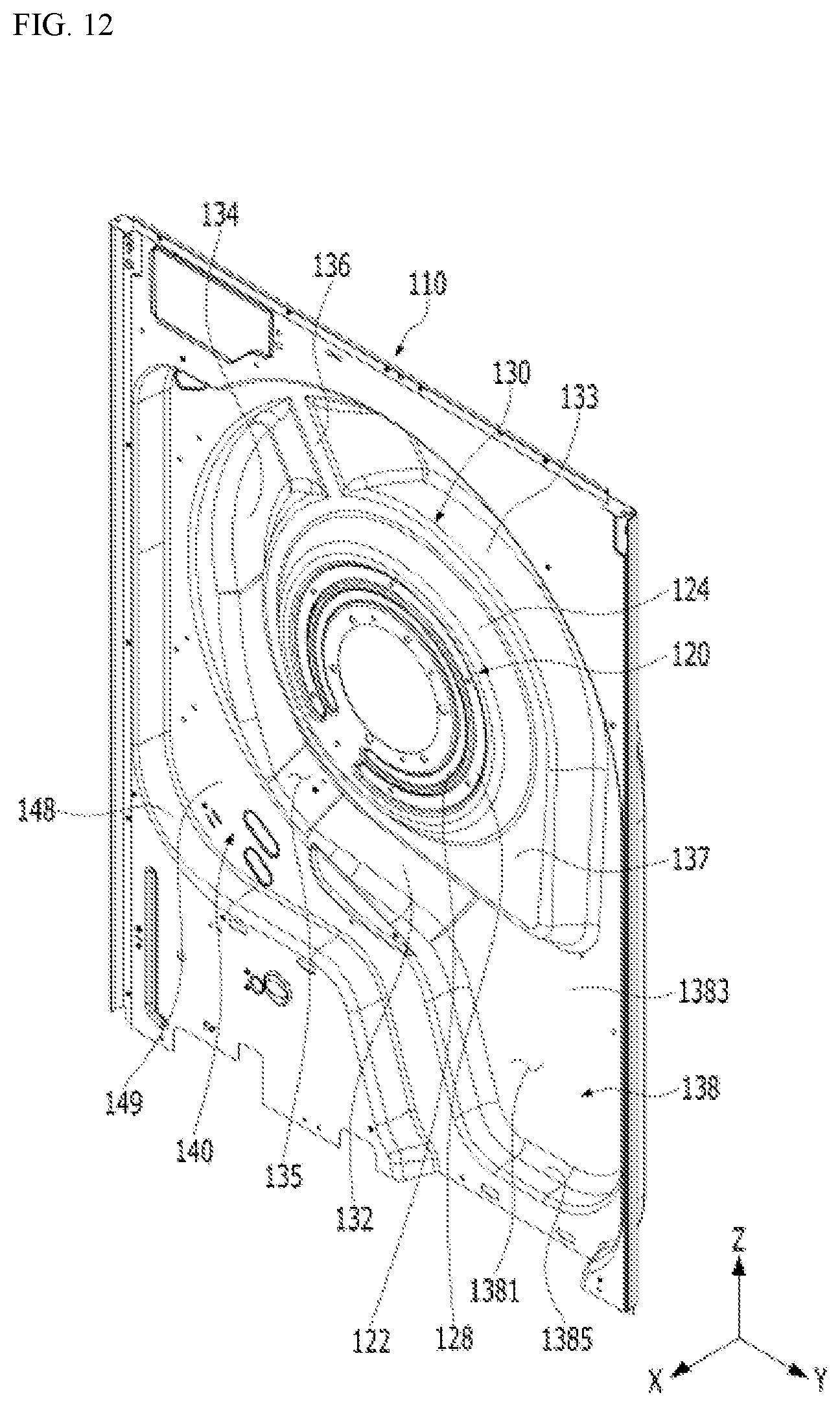 Patent US12104309 Figure 12 – Laundry treating apparatus