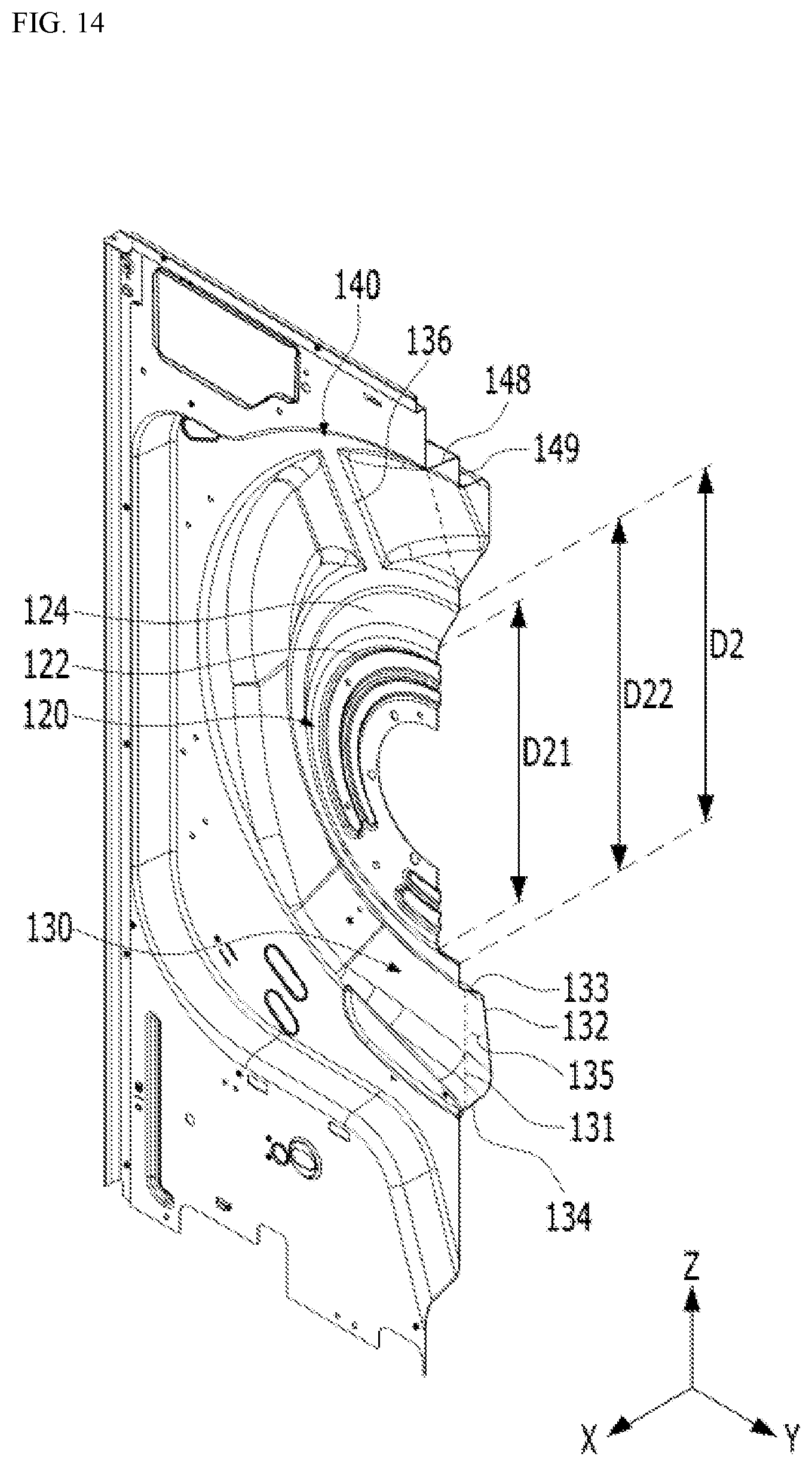 Patent US12104309 Figure 14 – Laundry treating apparatus