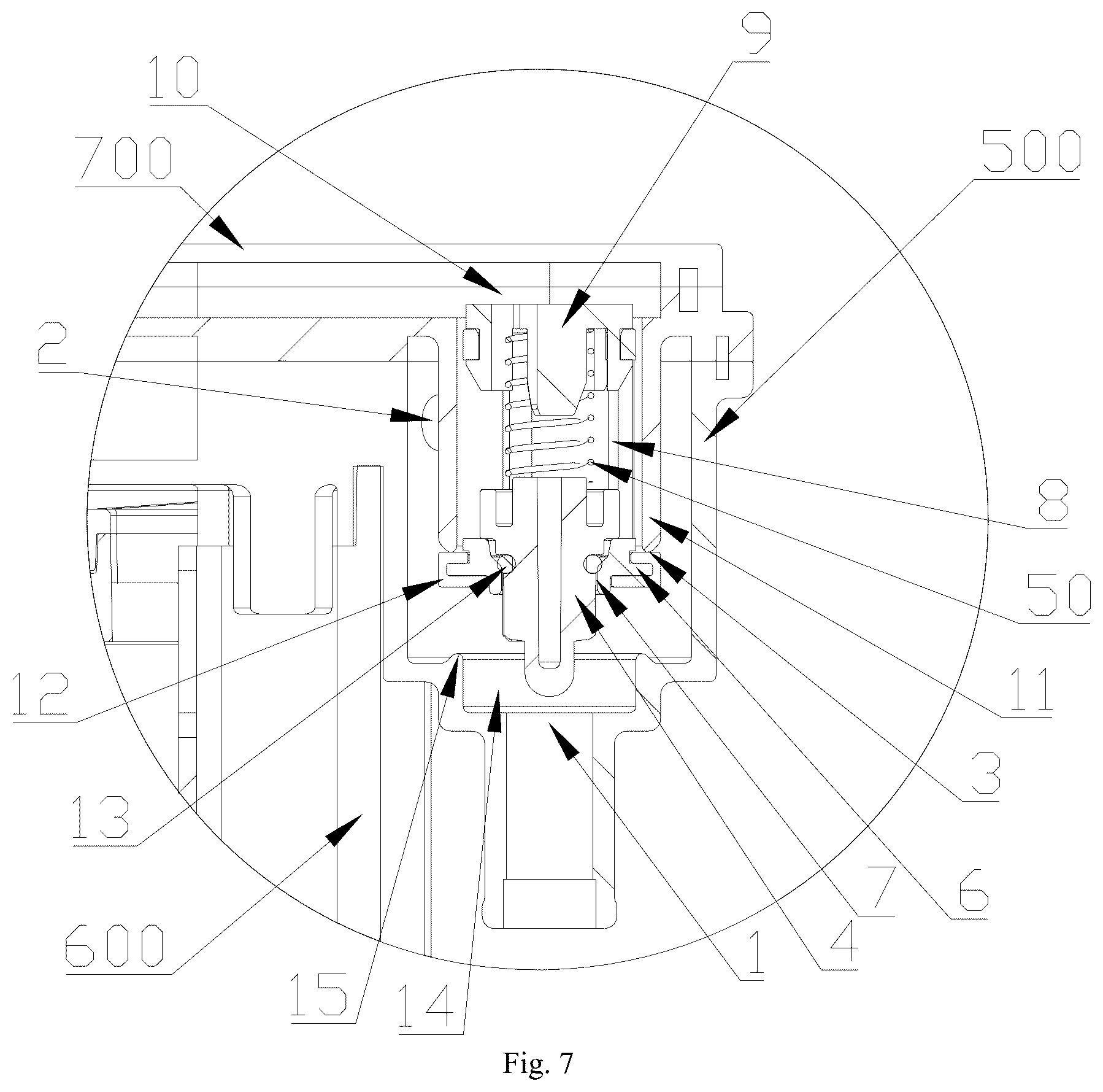 Patent US12104310 Figure 5 – Additive auto-feeding device and washing machine