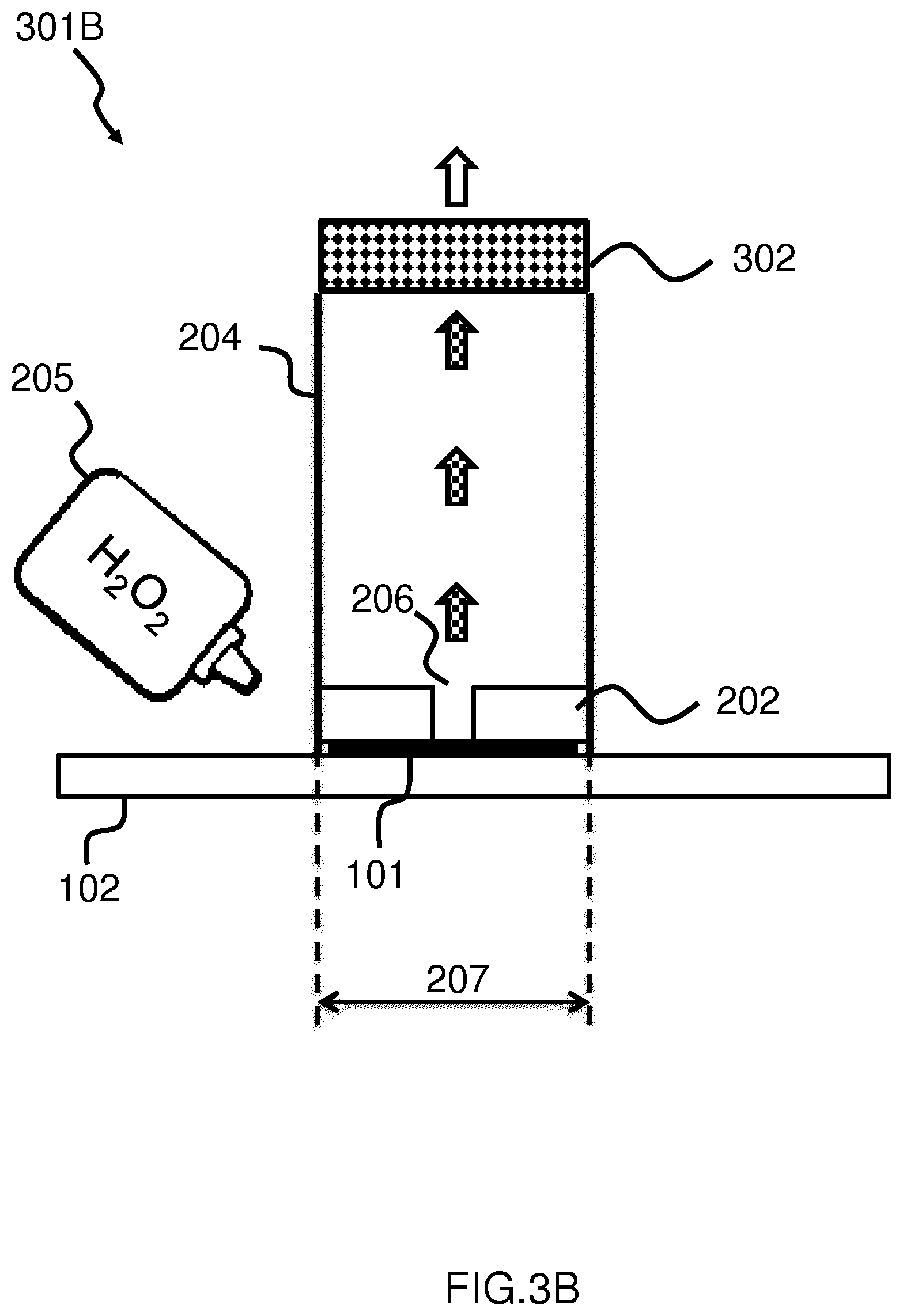 Patent US12104311 Figure 4 – Stain removal device using bleach chemical solution and heat generation