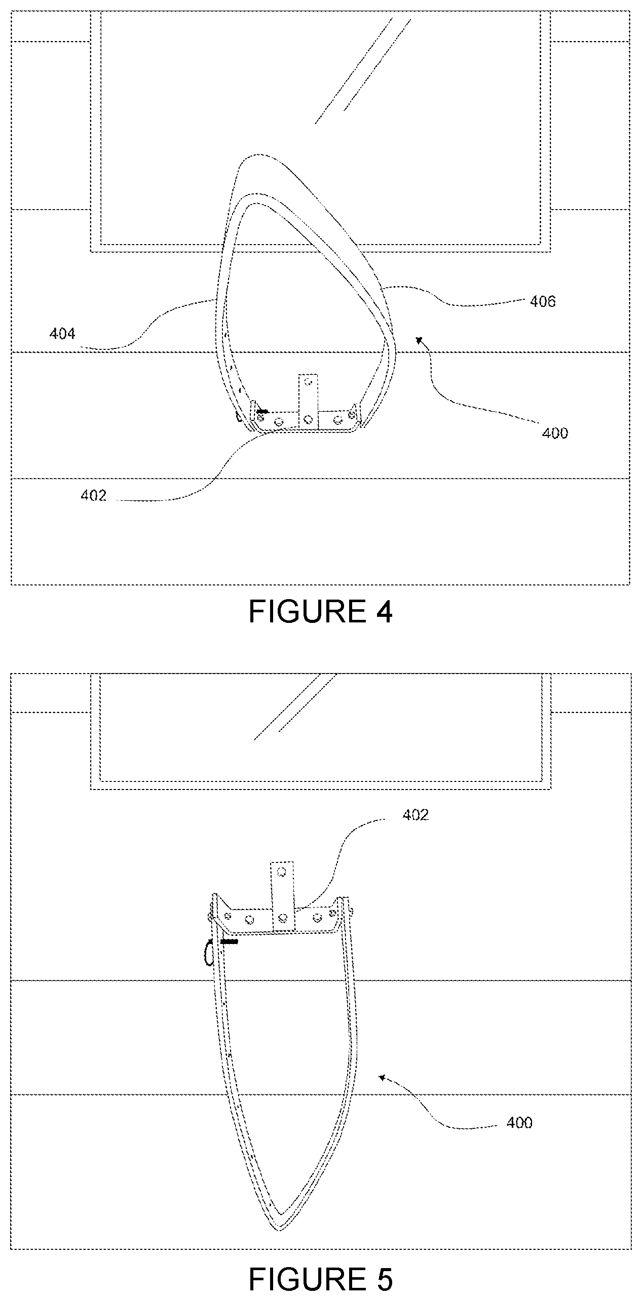 Patent US12104312 Figure 4 – Bracket for a clothesline assembly and a clothesline assembly