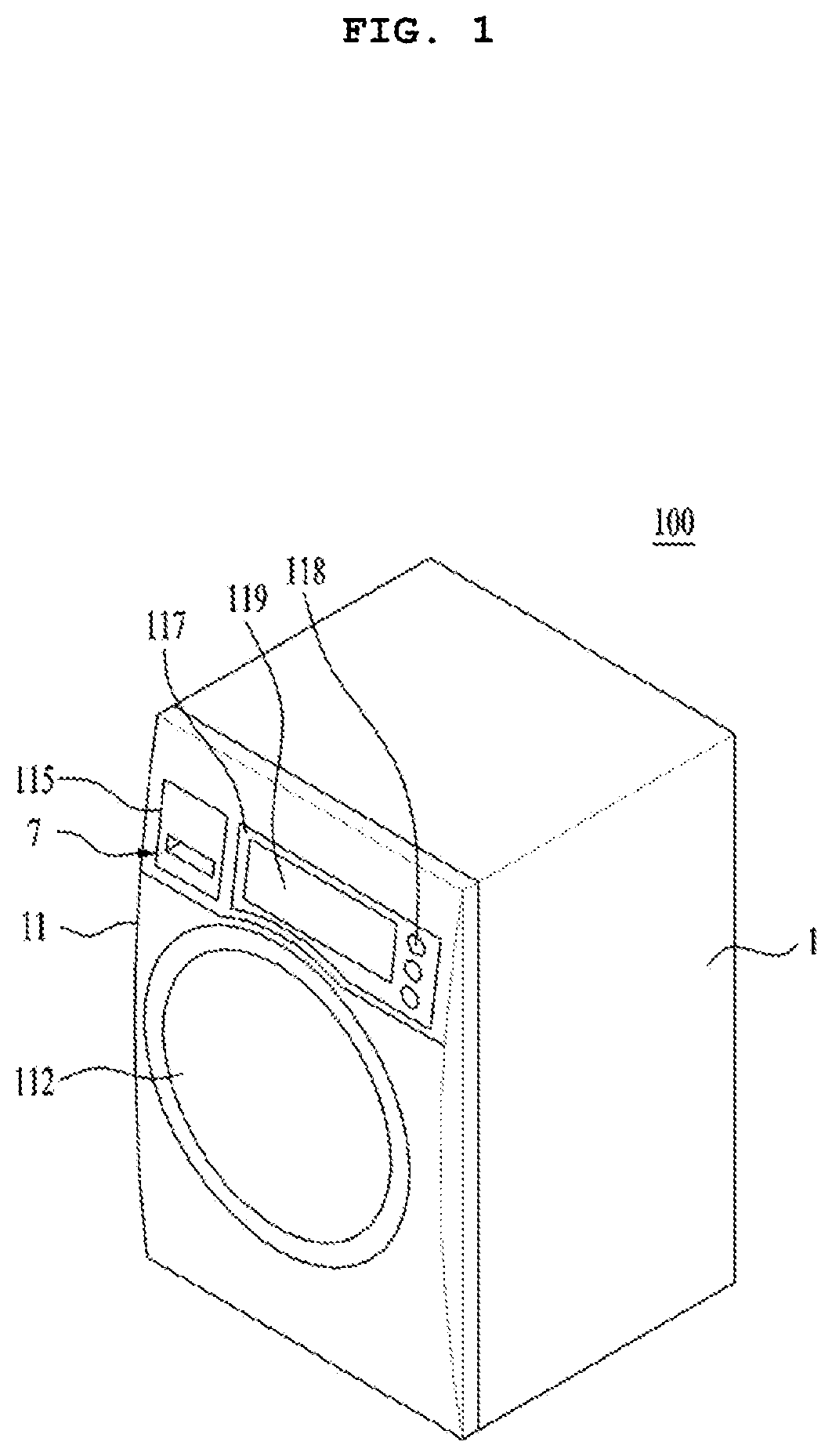 Patent US12104313 Figure 1 – Laundry treatment apparatus