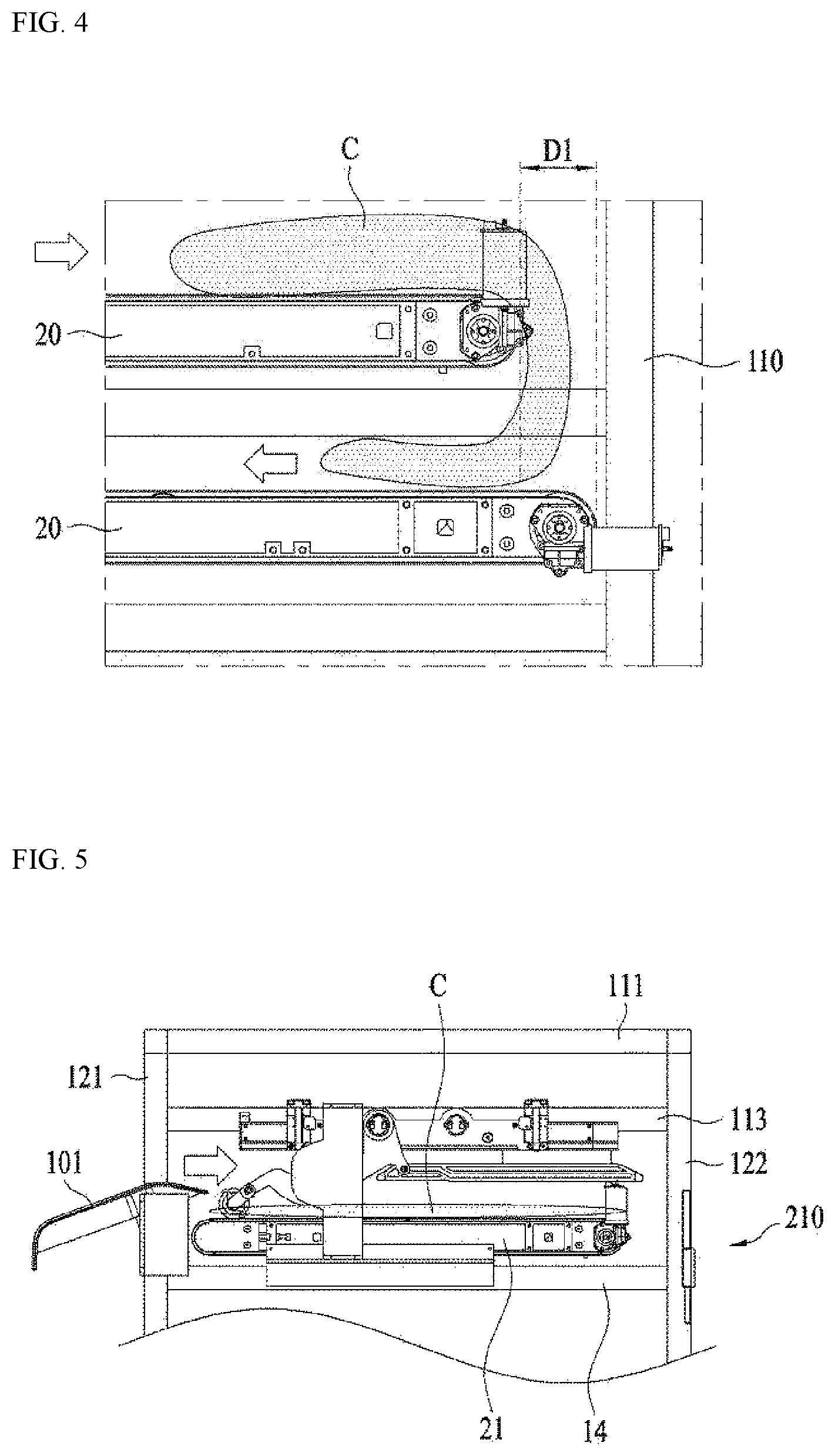 Patent US12104314 Figure 4 – Clothes folding apparatus
